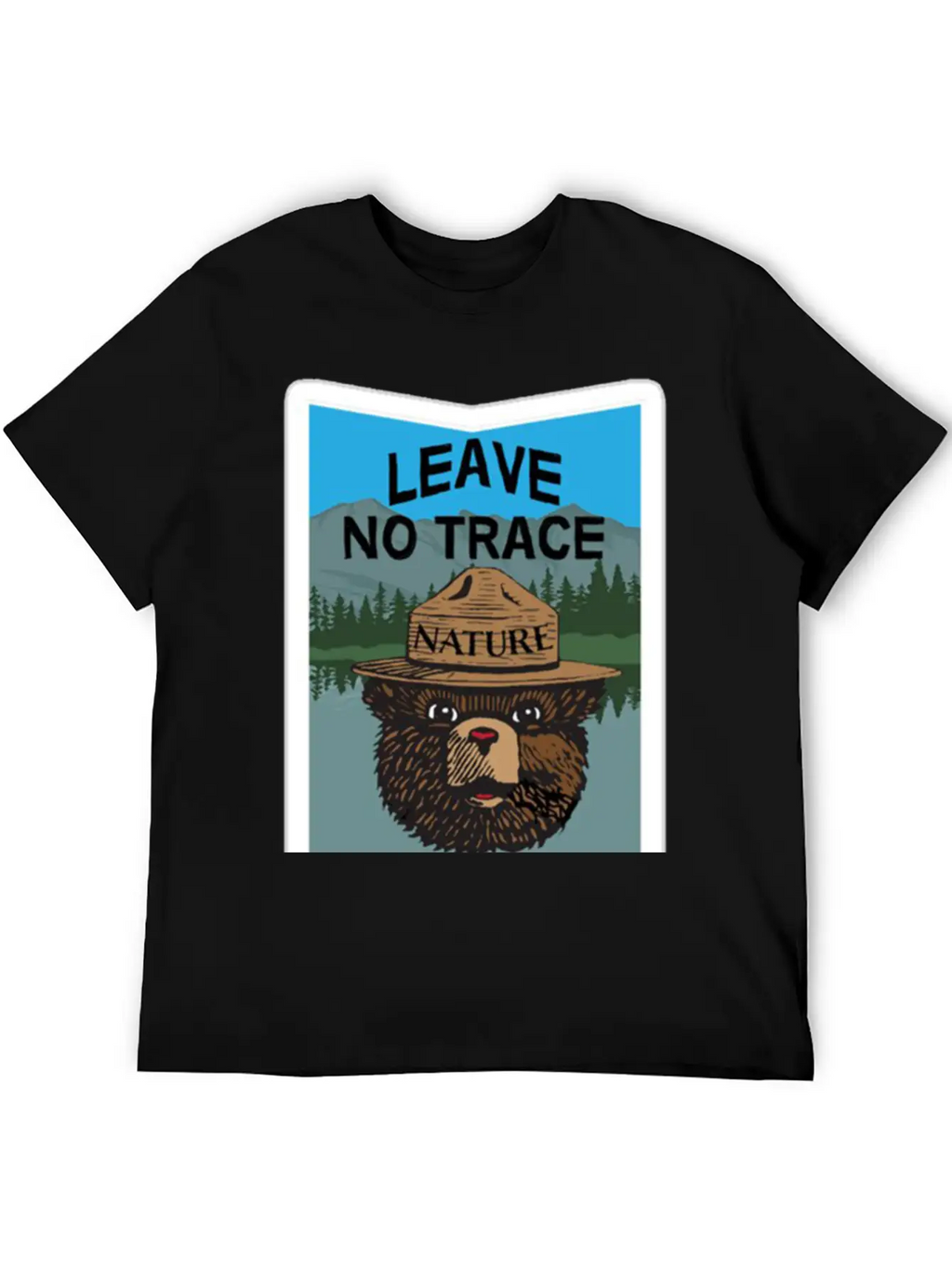Algonquin Park In Ontario Leave No Trace Classic Crew Neck Graphic Tee – Everyday Minimal Look