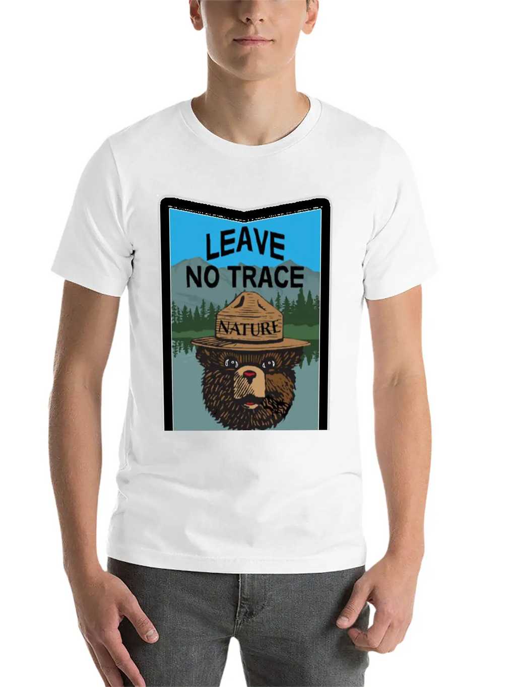 Algonquin Park In Ontario Leave No Trace Classic Crew Neck Graphic Tee – Everyday Minimal Look
