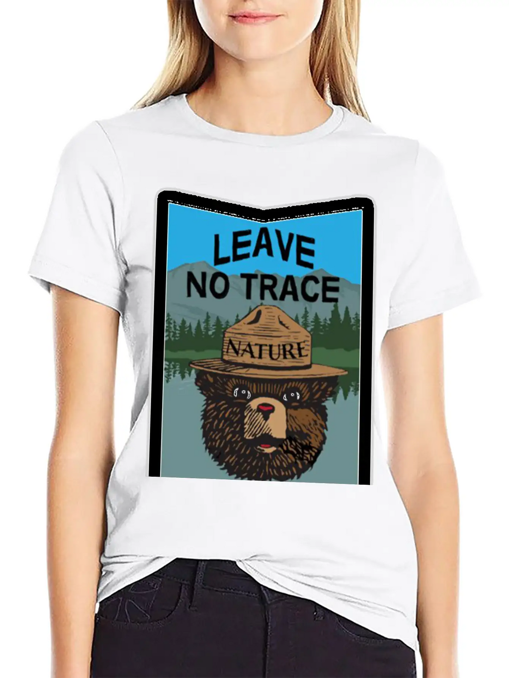 Algonquin Park In Ontario Leave No Trace Classic Crew Neck Graphic Tee – Everyday Minimal Look