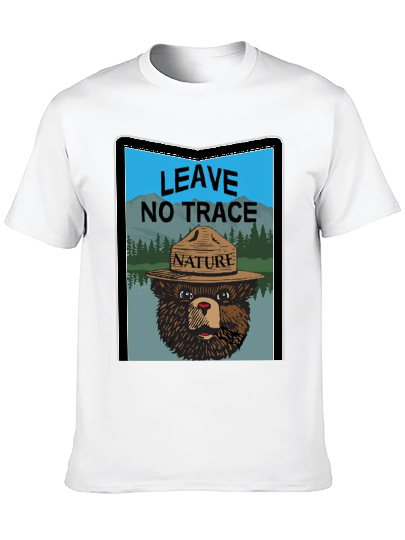 Algonquin Park In Ontario Leave No Trace Classic Crew Neck Graphic Tee – Everyday Minimal Look