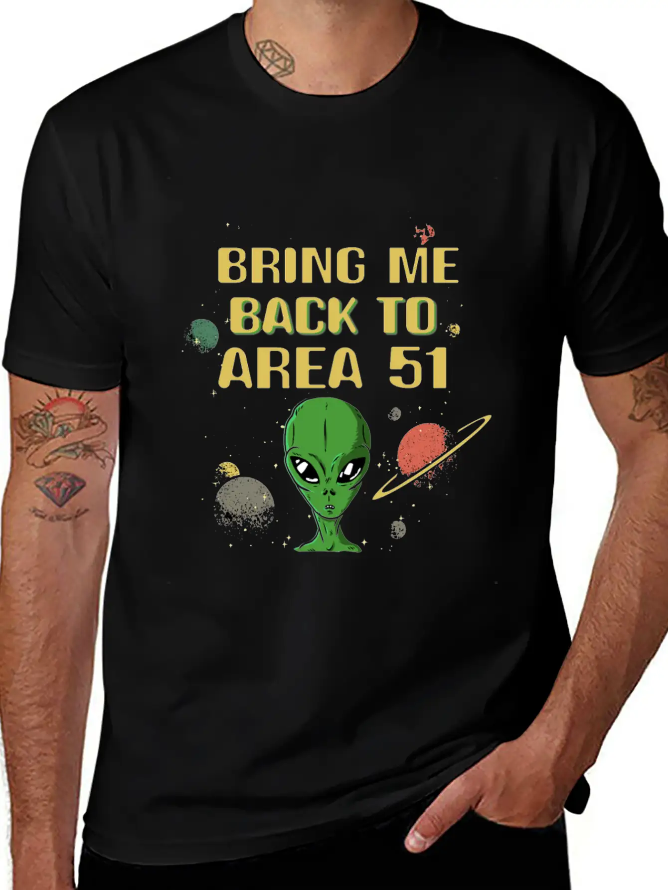 Alien Galaxy Ufo Extraterrestrial Spaceship Space Unisex Casual T-Shirt – Clean Design For Daily Comfort