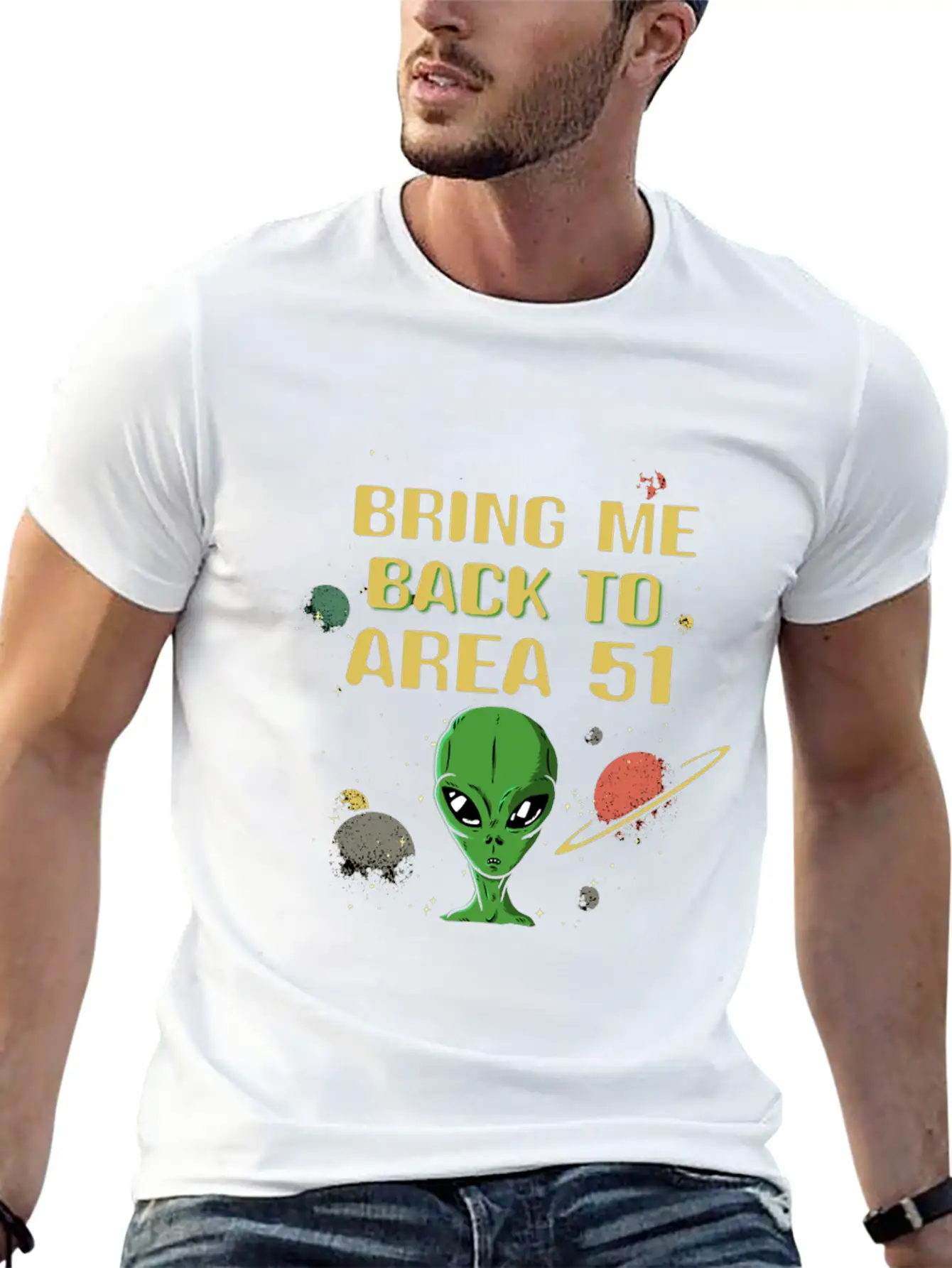 Alien Galaxy Ufo Extraterrestrial Spaceship Space Unisex Casual T-Shirt – Clean Design For Daily Comfort