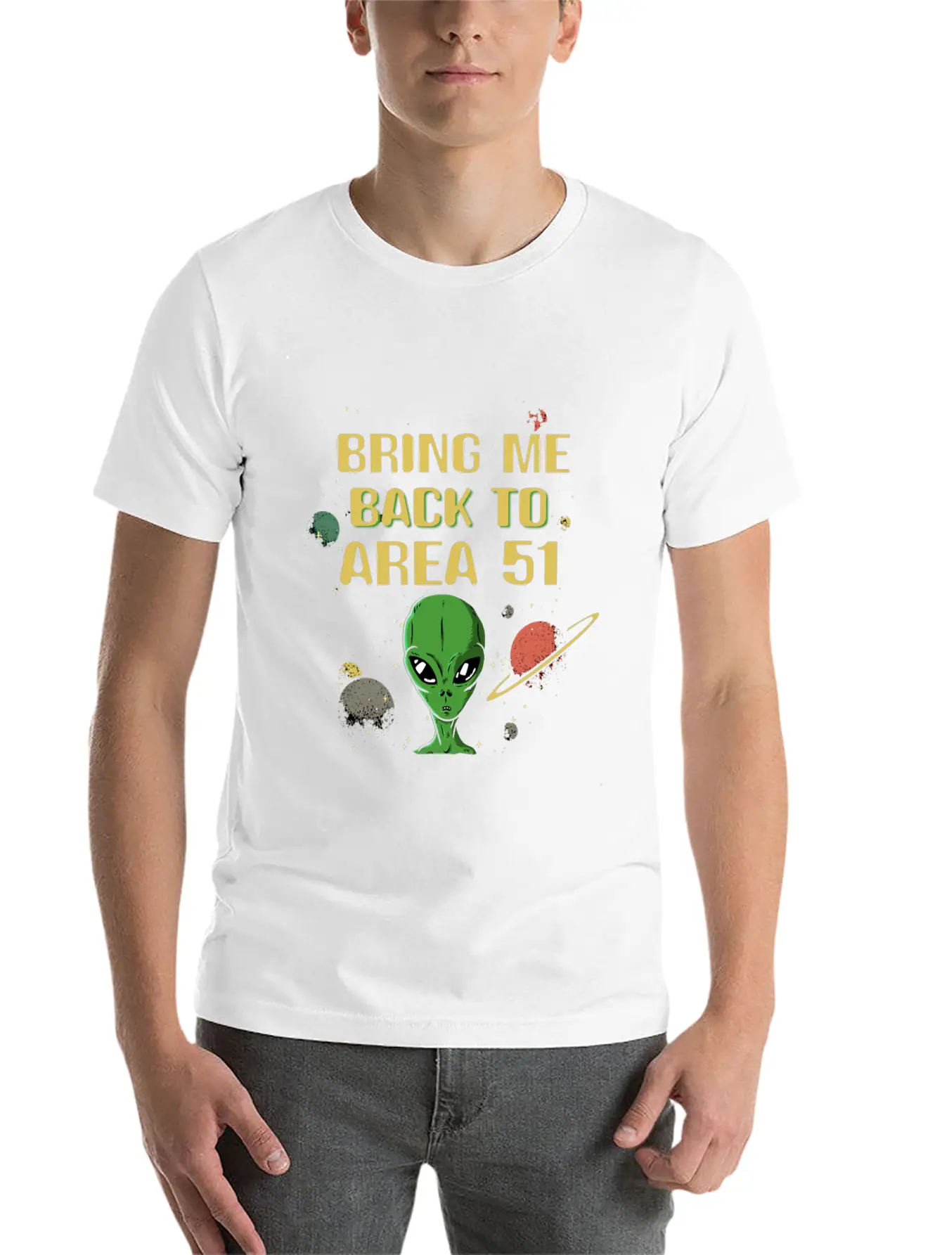 Alien Galaxy Ufo Extraterrestrial Spaceship Space Unisex Casual T-Shirt – Clean Design For Daily Comfort