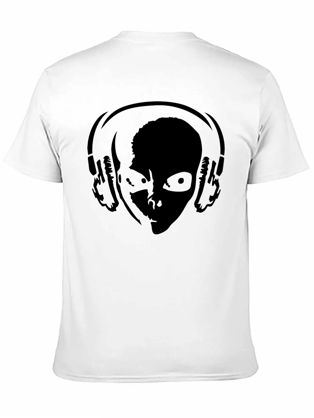 Alien With Headphones Comfortable Minimalist Graphic Tee – Summer Style Essential