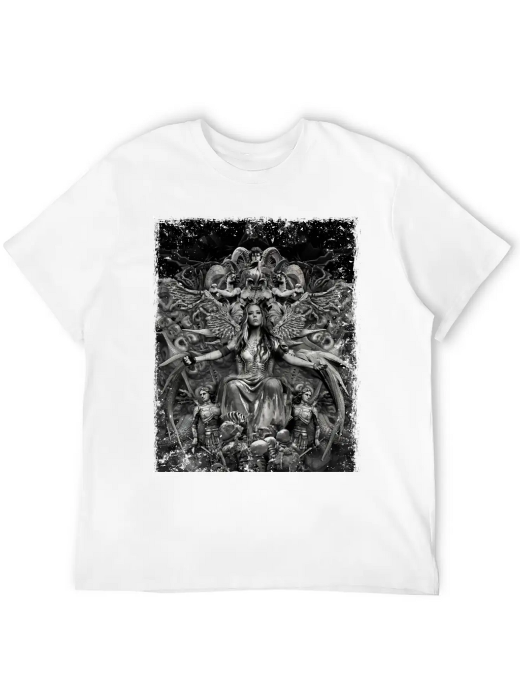 Alissa White Gluz - Fanart - Arch Enemy Classic Crew Neck Graphic Tee – Everyday Minimal Look