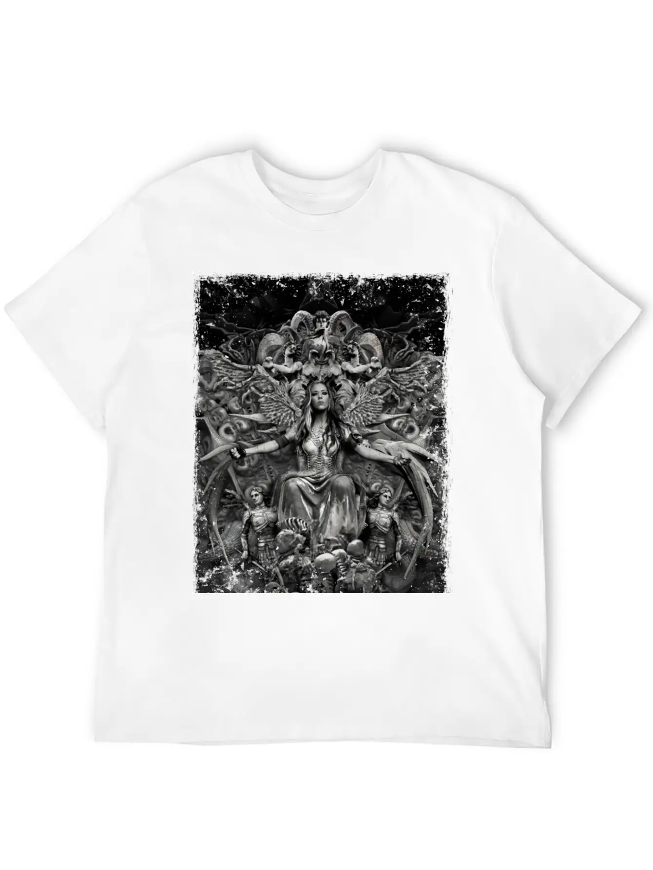 Alissa White Gluz - Fanart - Arch Enemy Classic Crew Neck Graphic Tee – Everyday Minimal Look