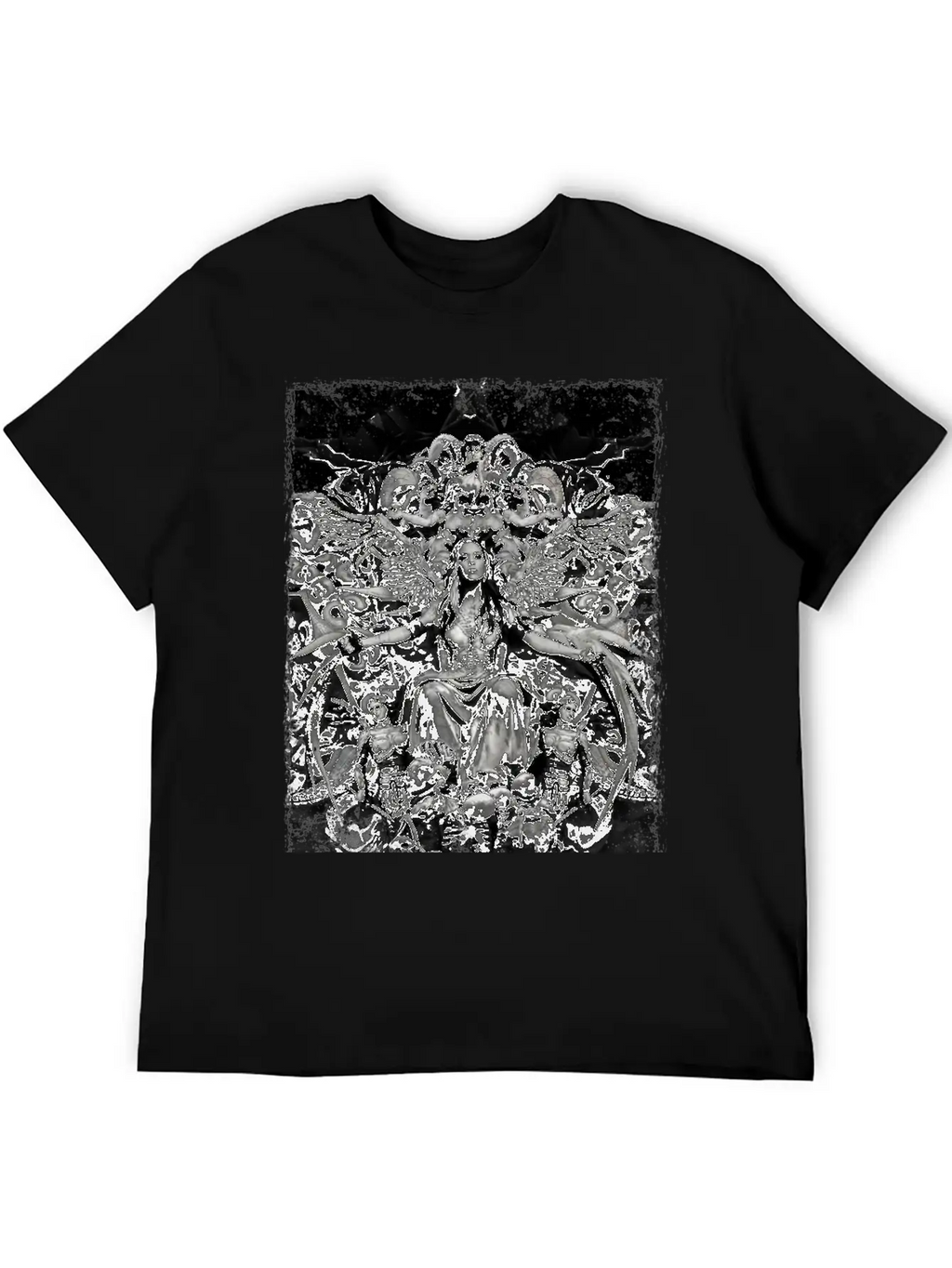 Alissa White Gluz - Fanart - Arch Enemy Classic Crew Neck Graphic Tee – Everyday Minimal Look