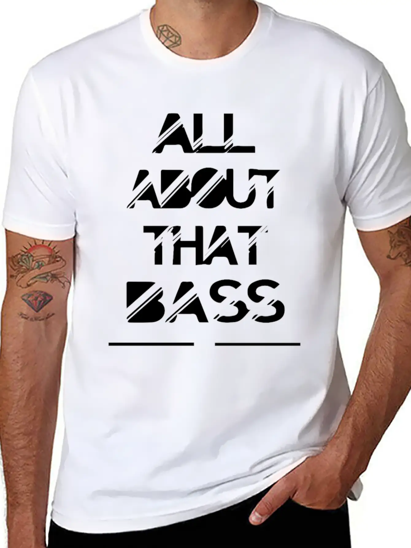 All About That Bass Breathable Soft Cotton T-Shirt – Timeless Casual Look