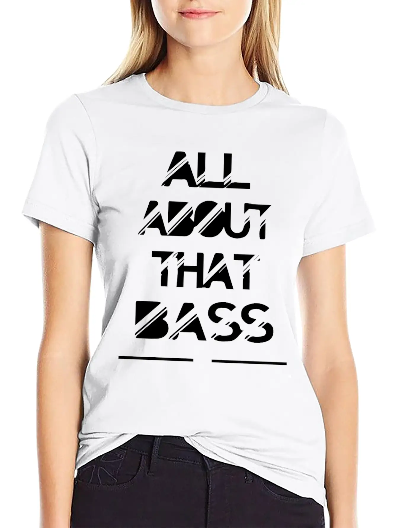 All About That Bass Breathable Soft Cotton T-Shirt – Timeless Casual Look