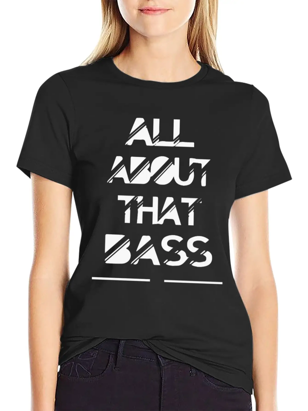 All About That Bass Breathable Soft Cotton T-Shirt – Timeless Casual Look