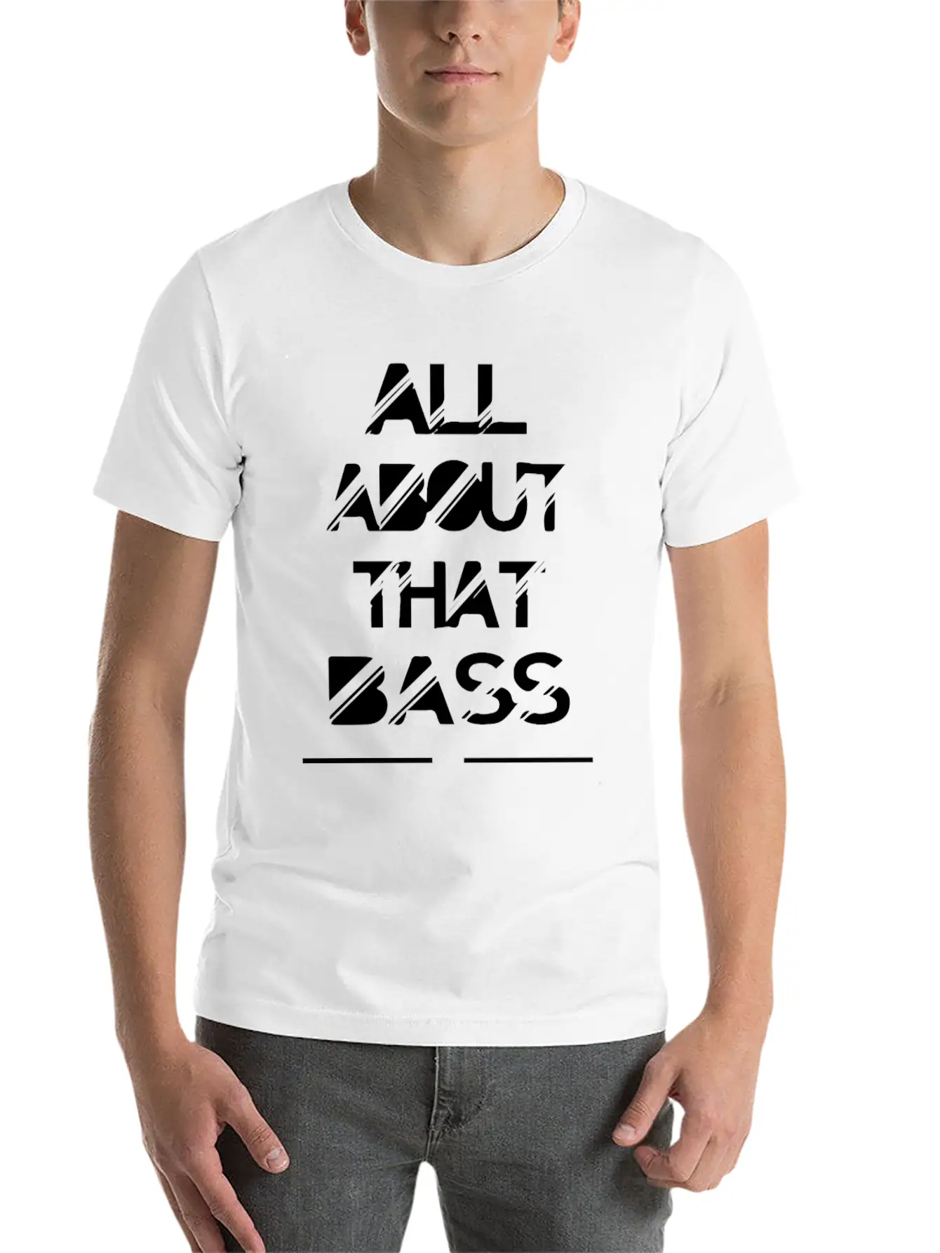 All About That Bass Breathable Soft Cotton T-Shirt – Timeless Casual Look