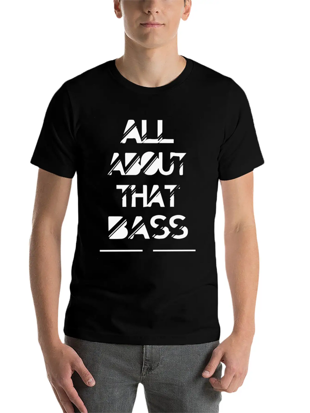 All About That Bass Breathable Soft Cotton T-Shirt – Timeless Casual Look