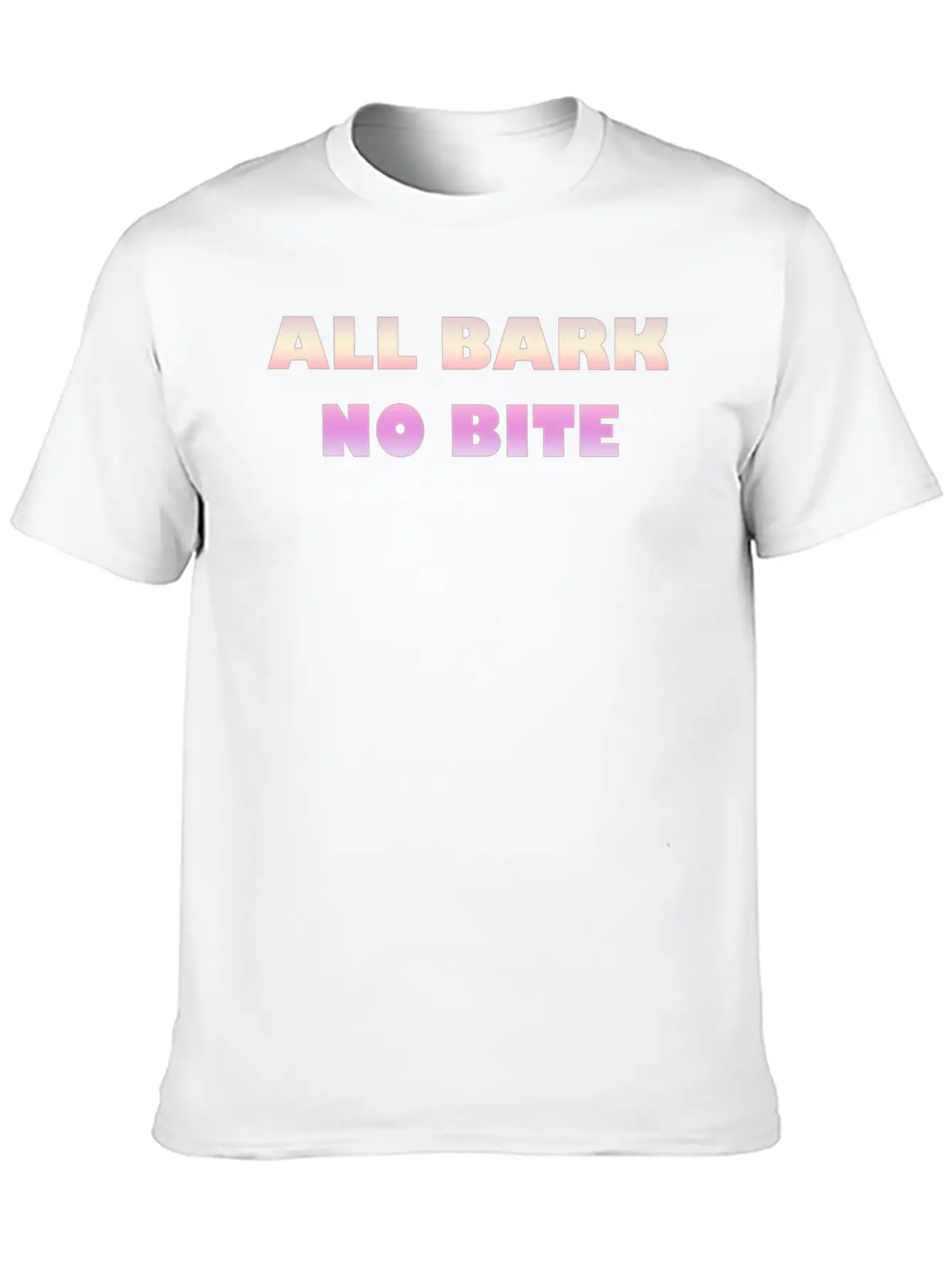 ALL BARK NO BITE Timeless Short Sleeve Tee – Comfy And Minimalist Design