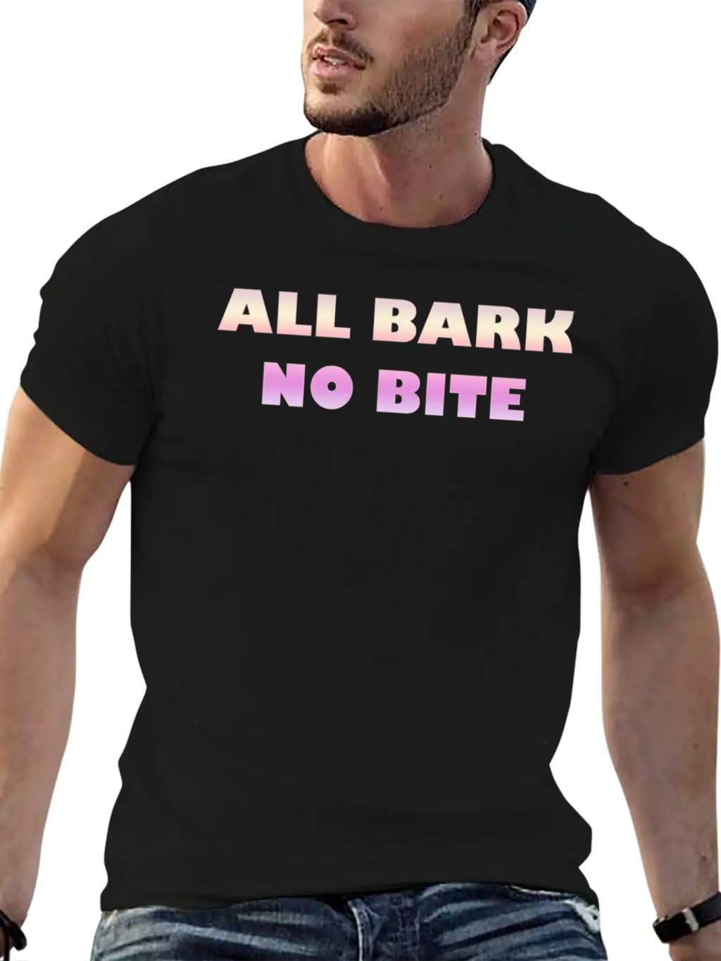 ALL BARK NO BITE Timeless Short Sleeve Tee – Comfy And Minimalist Design