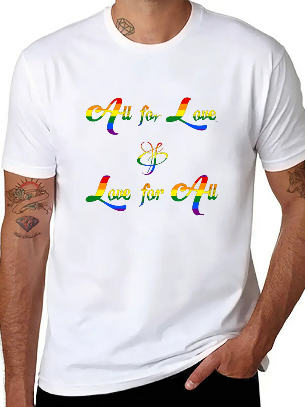 All For Love And Love For All Classic Cotton Tee – Unisex Comfort For Any Season