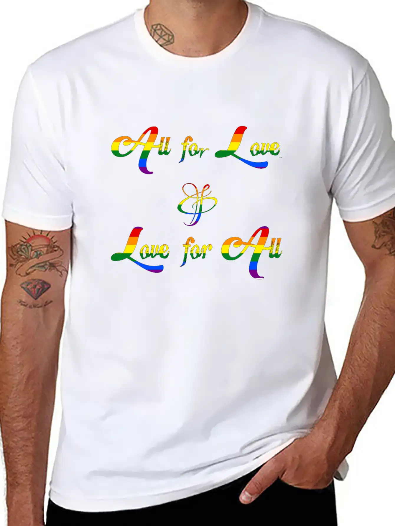 All For Love And Love For All Classic Cotton Tee – Unisex Comfort For Any Season