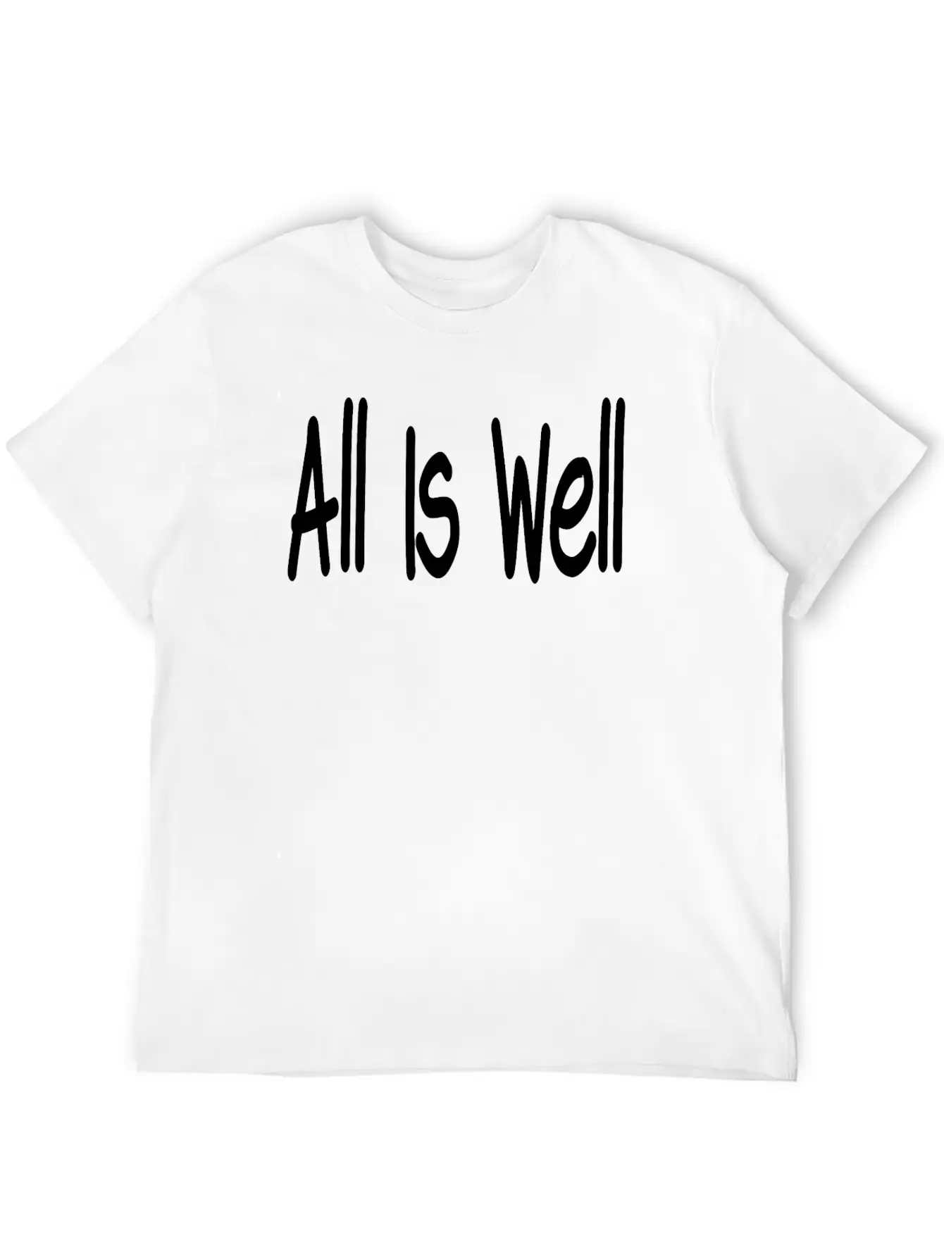 All Is Well Classic Fit Graphic Tee For Daily Comfort – Unisex Cotton Shirt