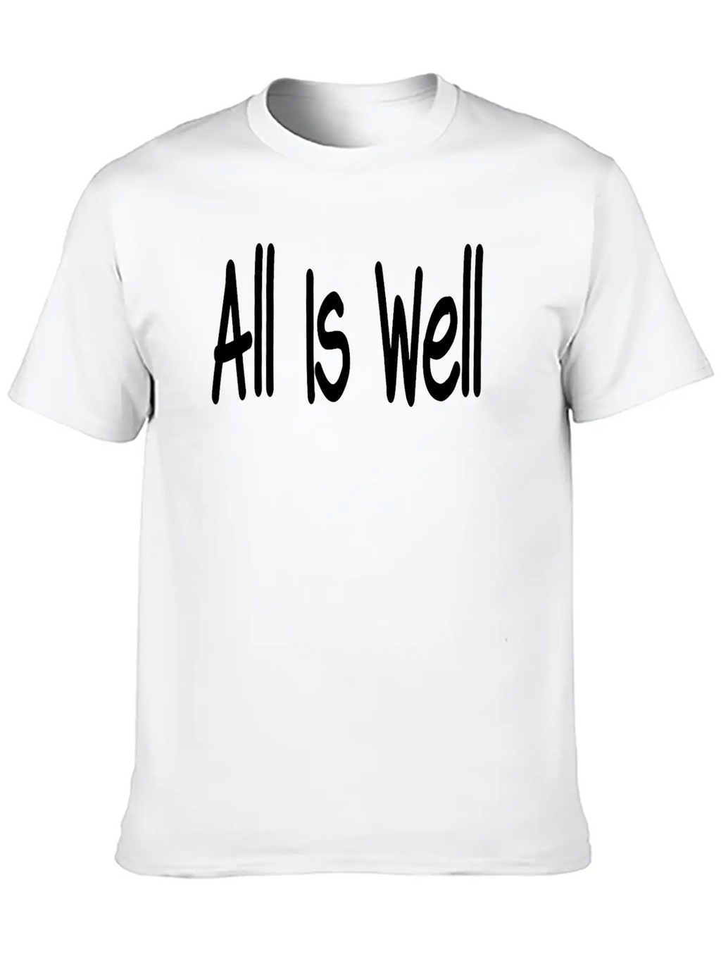 All Is Well Classic Fit Graphic Tee For Daily Comfort – Unisex Cotton Shirt