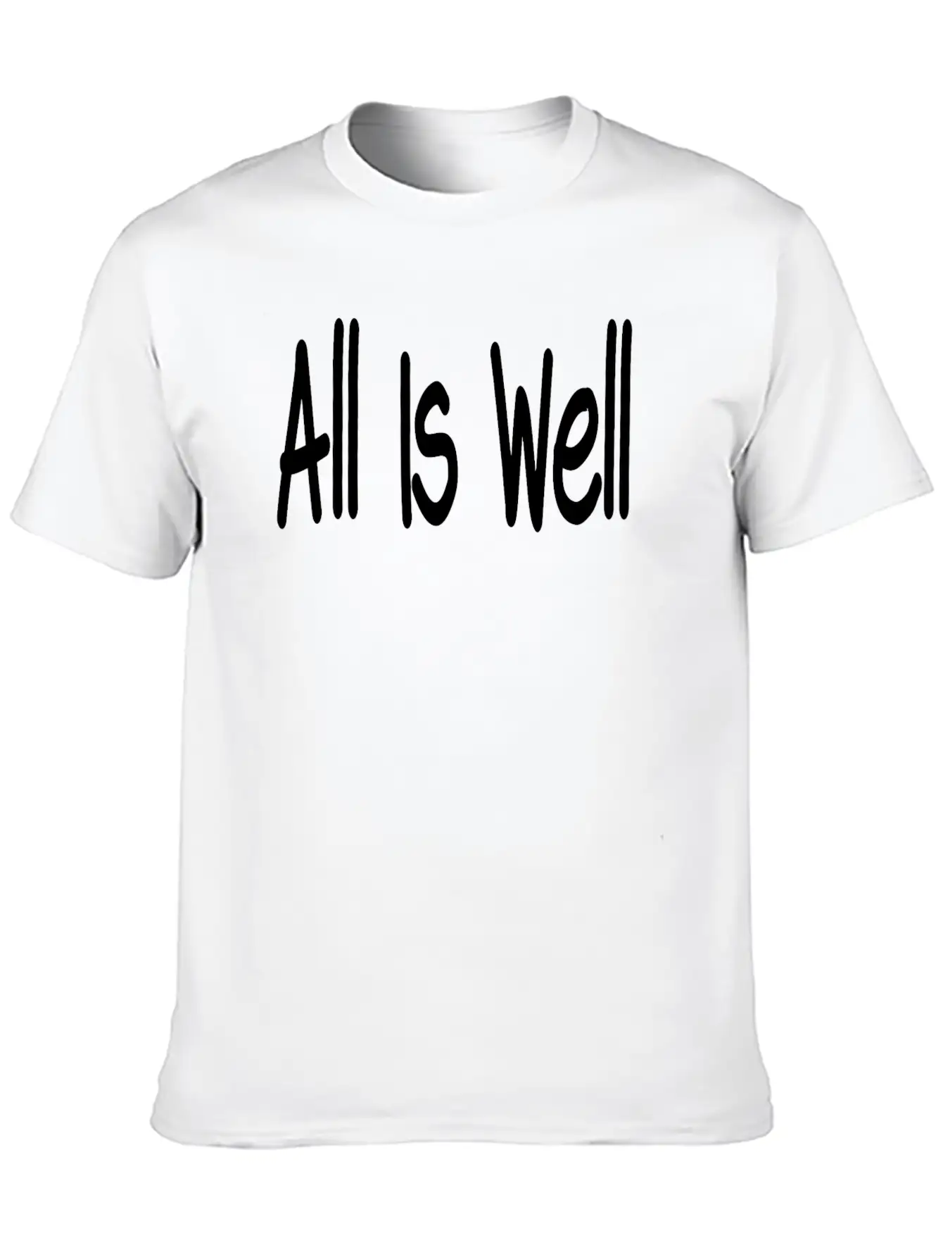 All Is Well Classic Fit Graphic Tee For Daily Comfort – Unisex Cotton Shirt