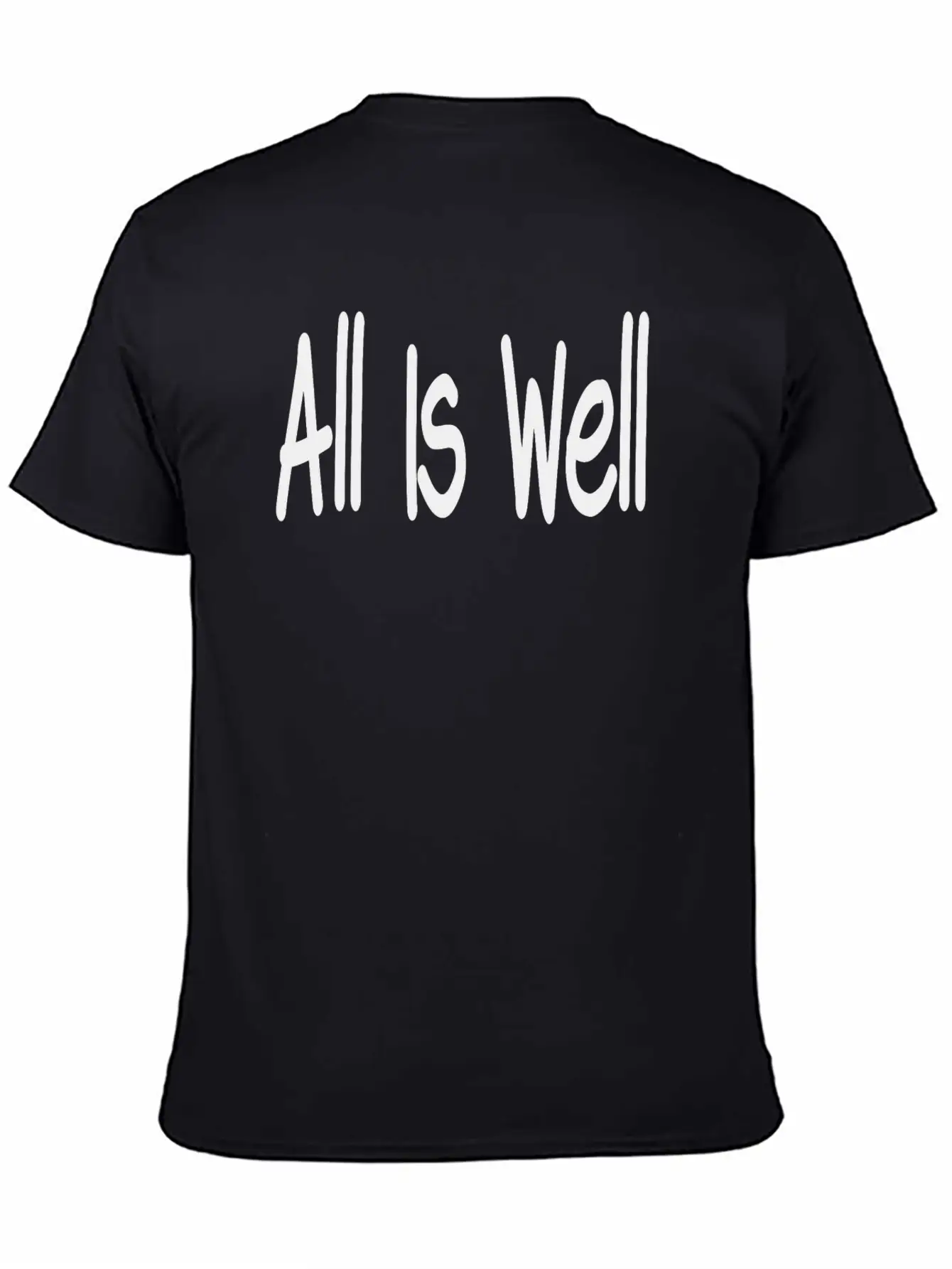 All Is Well Classic Fit Graphic Tee For Daily Comfort – Unisex Cotton Shirt