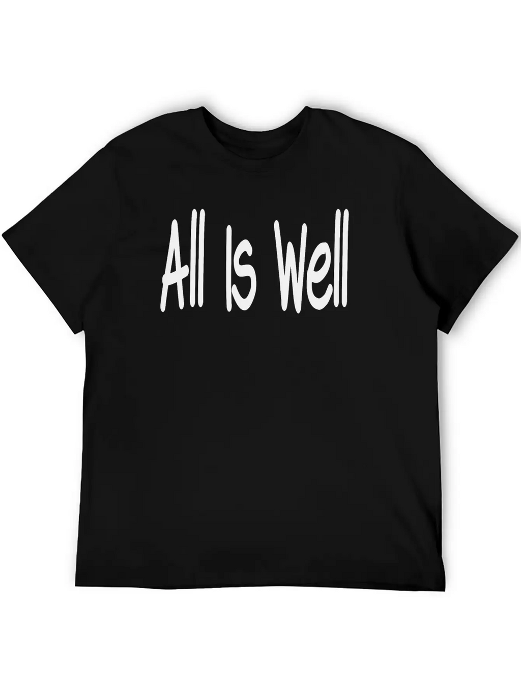 All Is Well Classic Fit Graphic Tee For Daily Comfort – Unisex Cotton Shirt