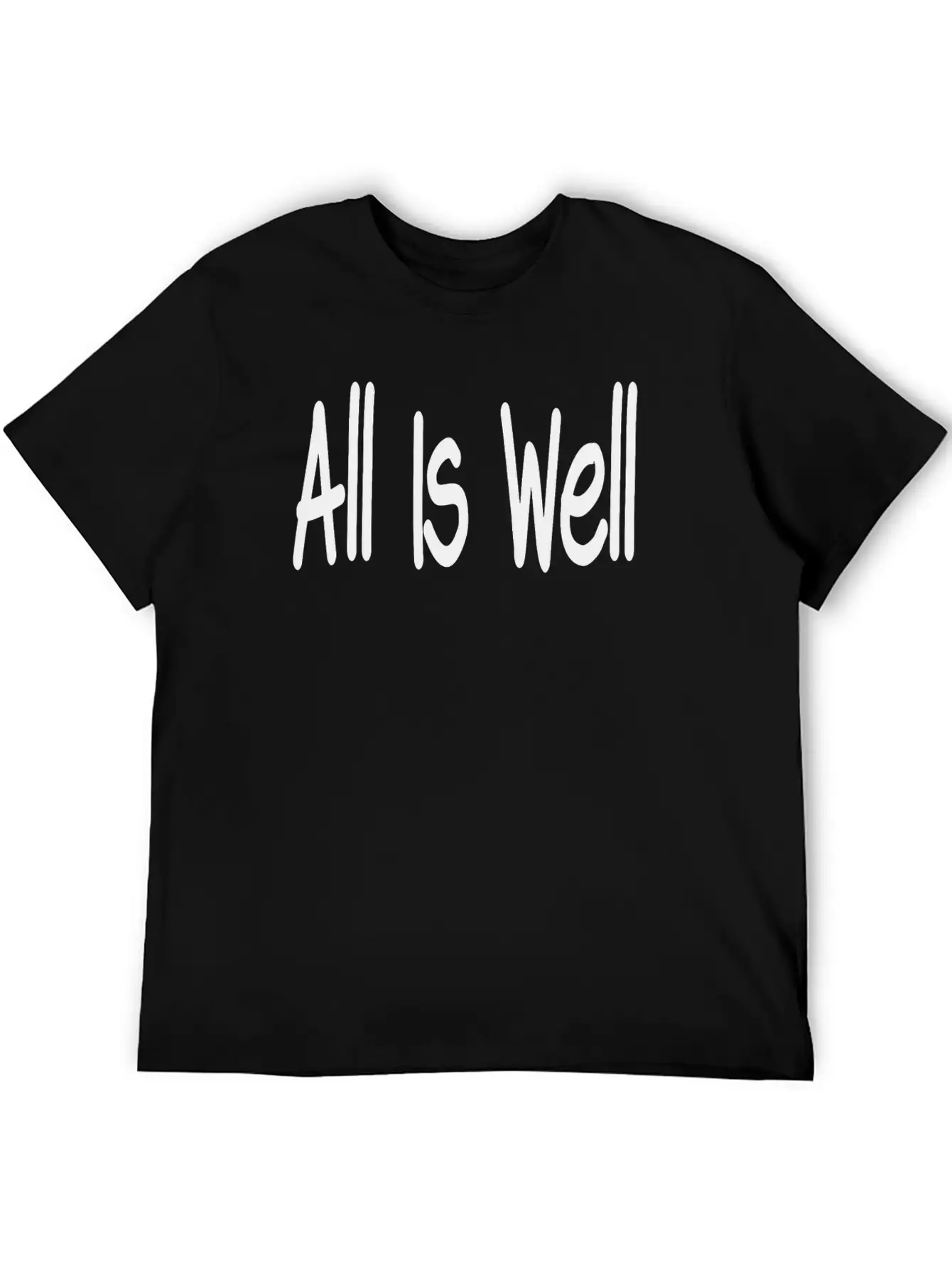 All Is Well Classic Fit Graphic Tee For Daily Comfort – Unisex Cotton Shirt