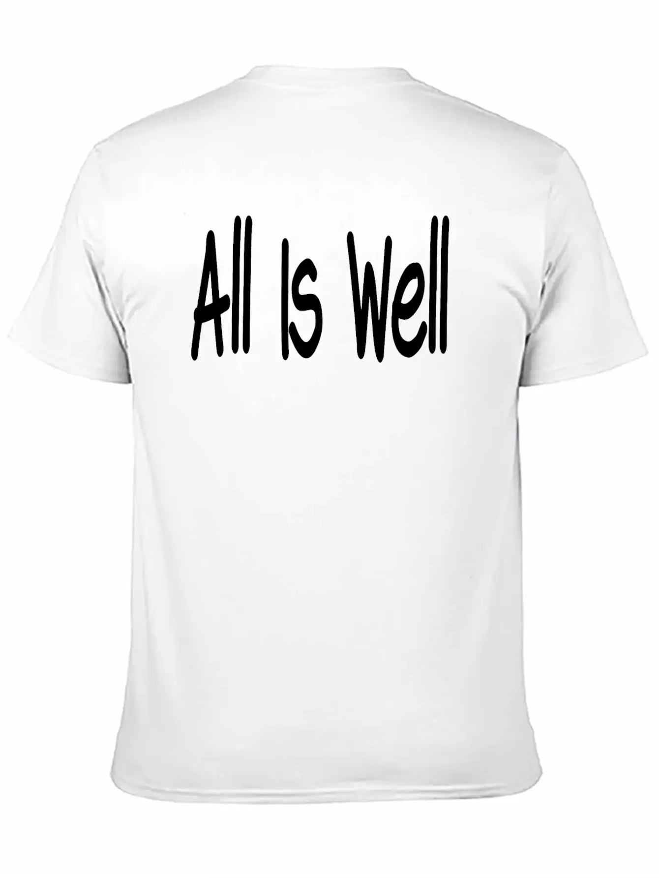 All Is Well Classic Fit Graphic Tee For Daily Comfort – Unisex Cotton Shirt