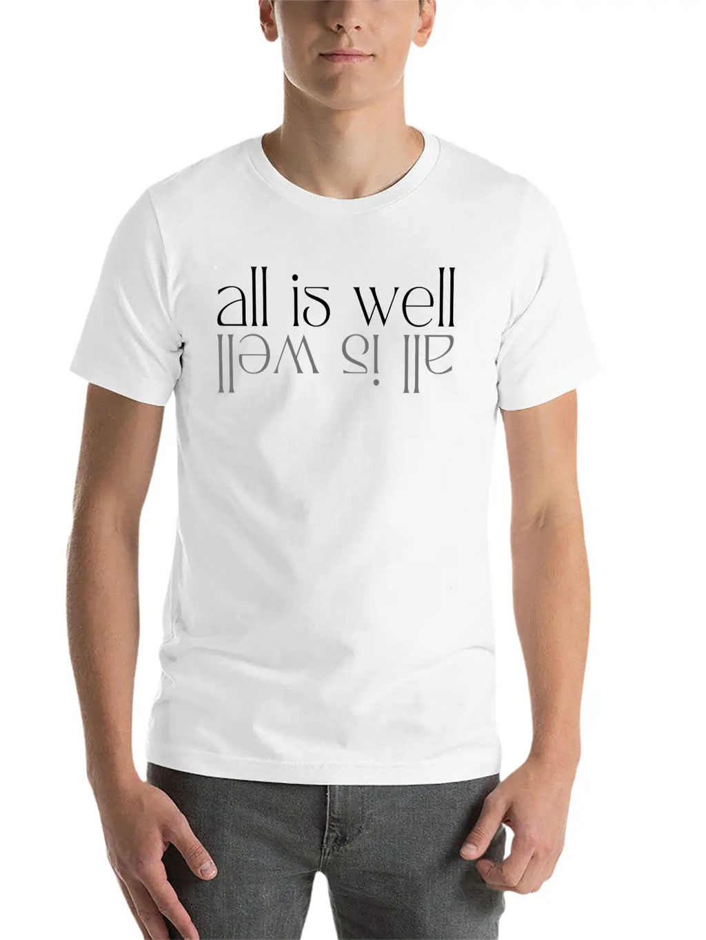All Is Well Simple Everyday Graphic Tee – Lightweight Summer Wear