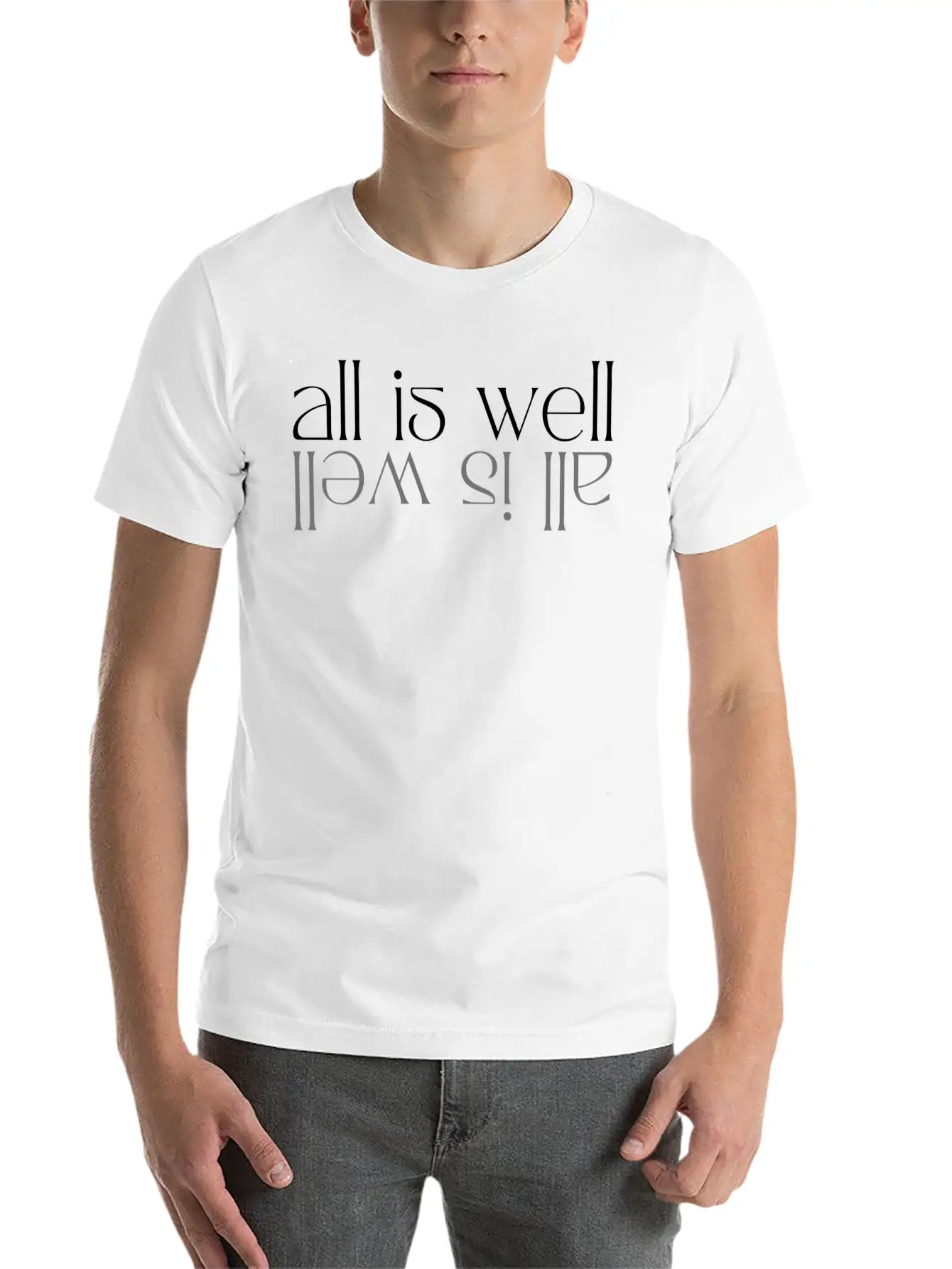 All Is Well Simple Everyday Graphic Tee – Lightweight Summer Wear