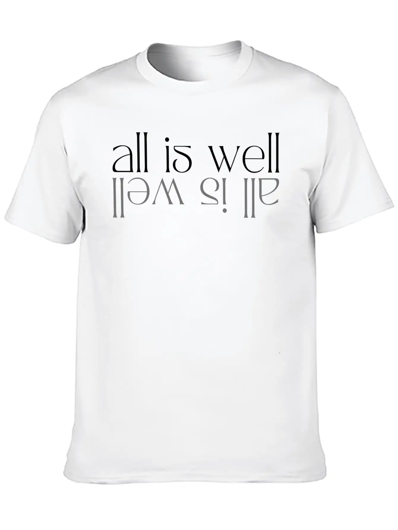 All Is Well Simple Everyday Graphic Tee – Lightweight Summer Wear