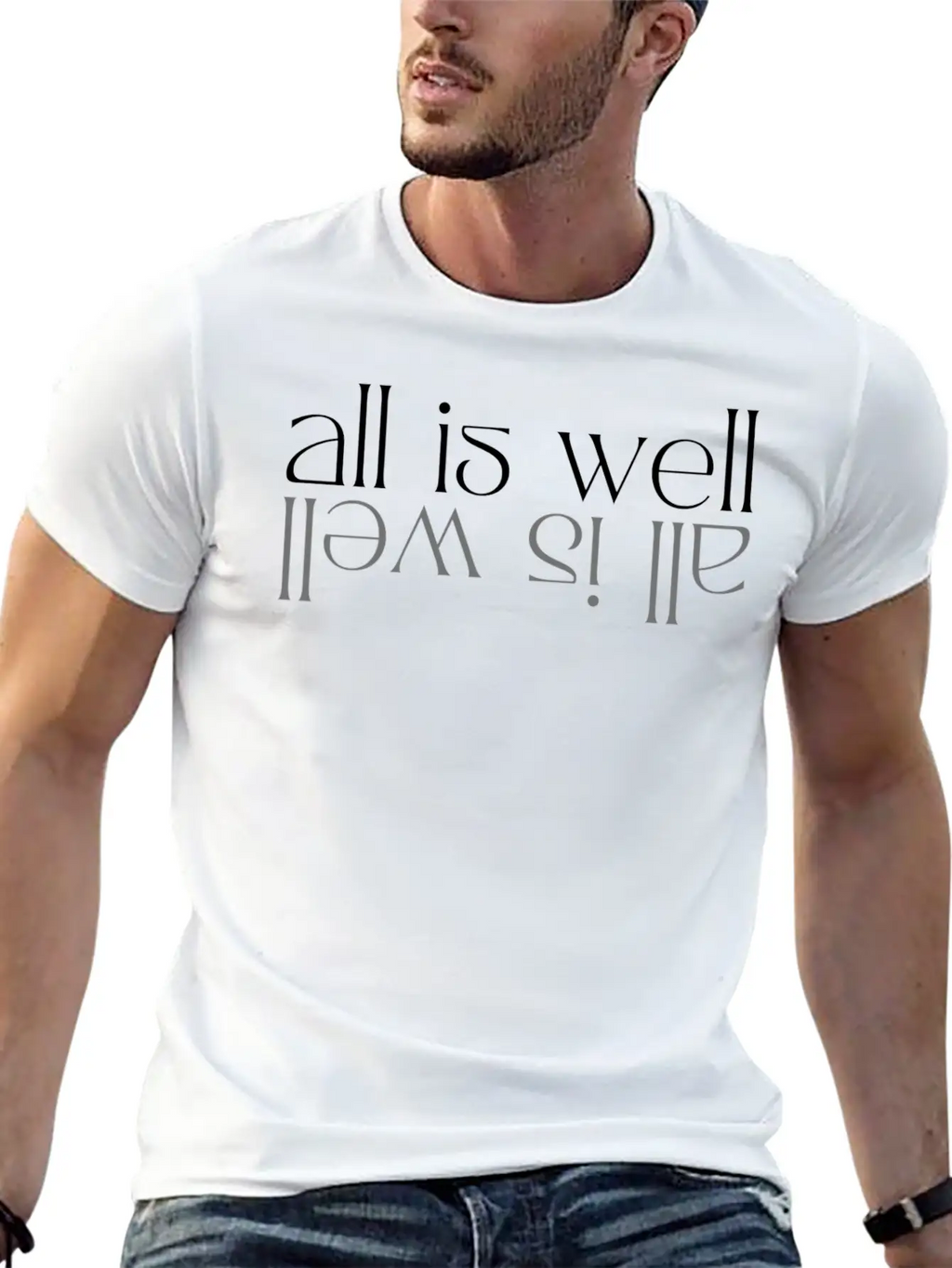 All Is Well Simple Everyday Graphic Tee – Lightweight Summer Wear