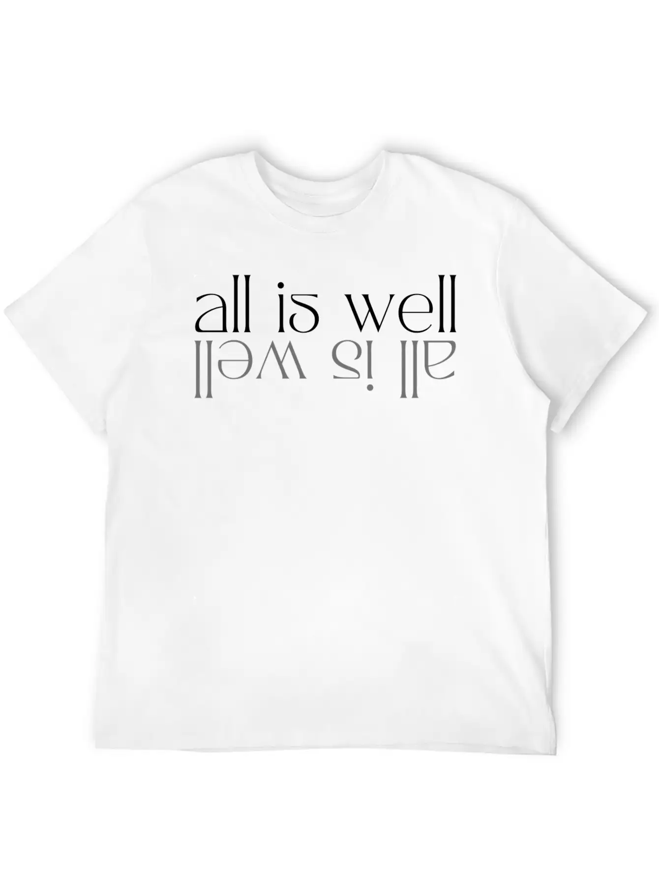All Is Well Simple Everyday Graphic Tee – Lightweight Summer Wear