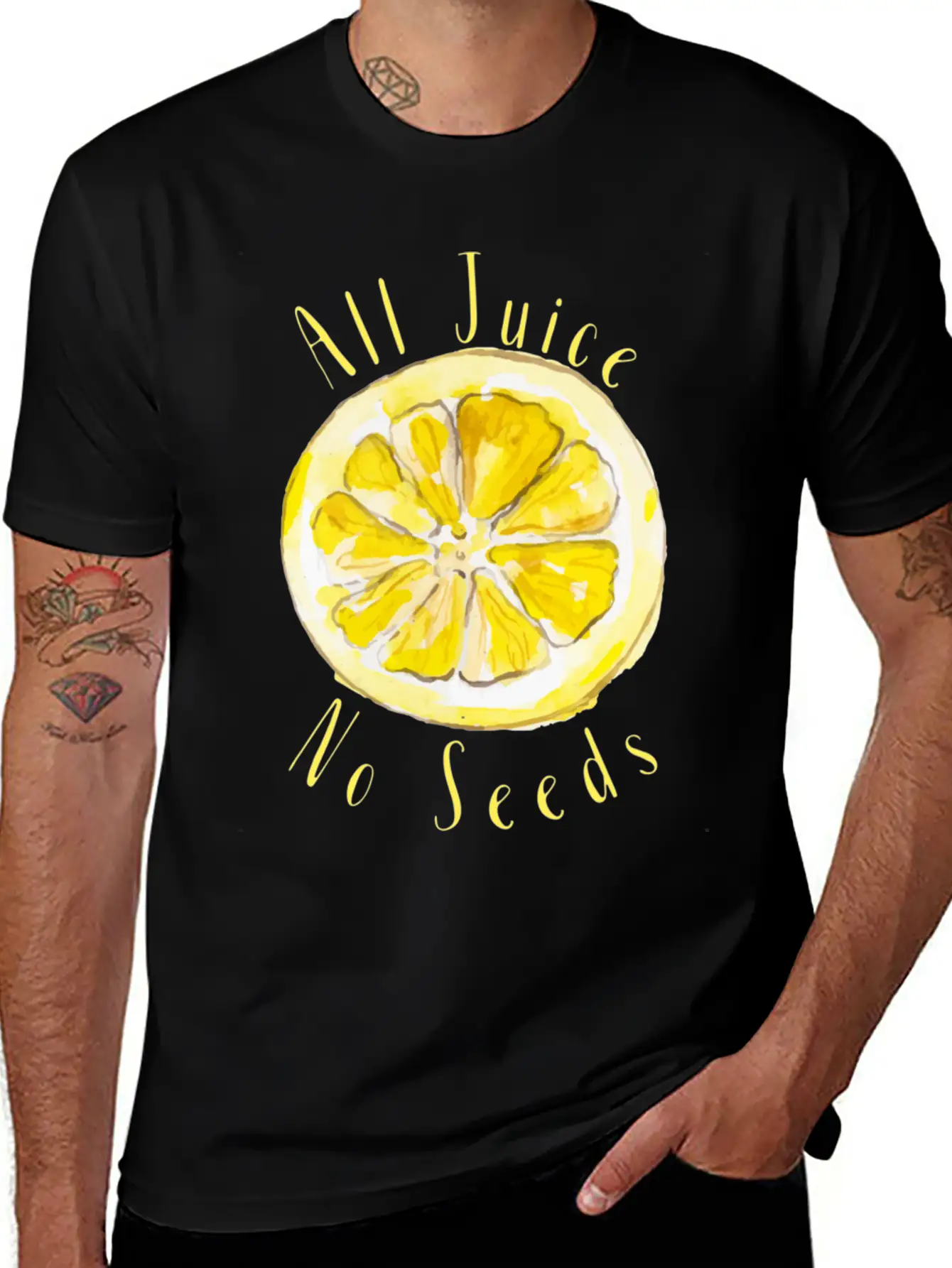 All Juice No Seeds Classic Cotton Tee – Unisex Comfort For Any Season