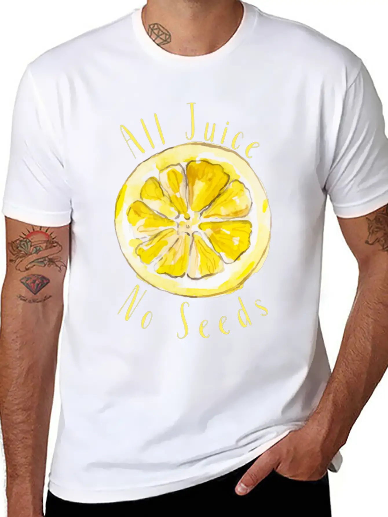 All Juice No Seeds Classic Cotton Tee – Unisex Comfort For Any Season