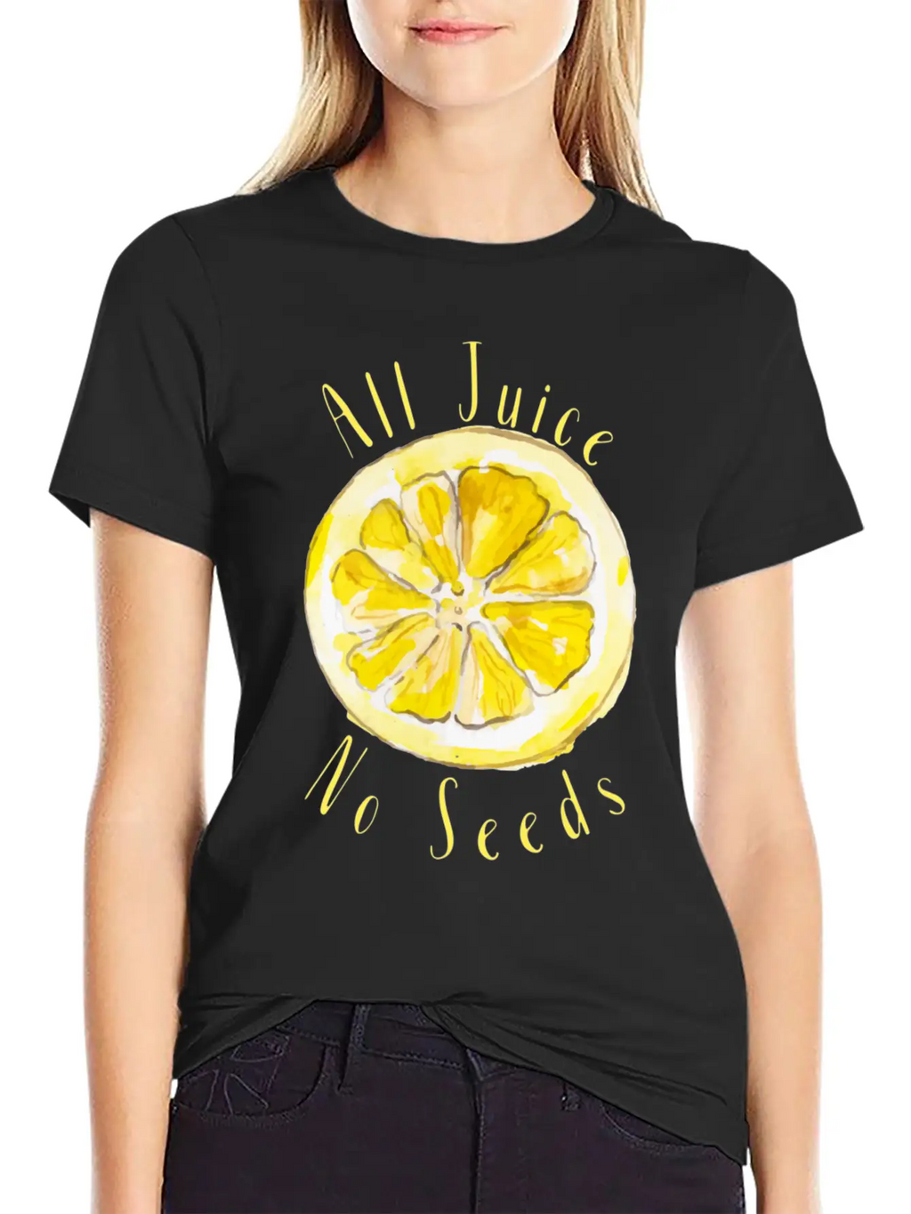 All Juice No Seeds Classic Cotton Tee – Unisex Comfort For Any Season
