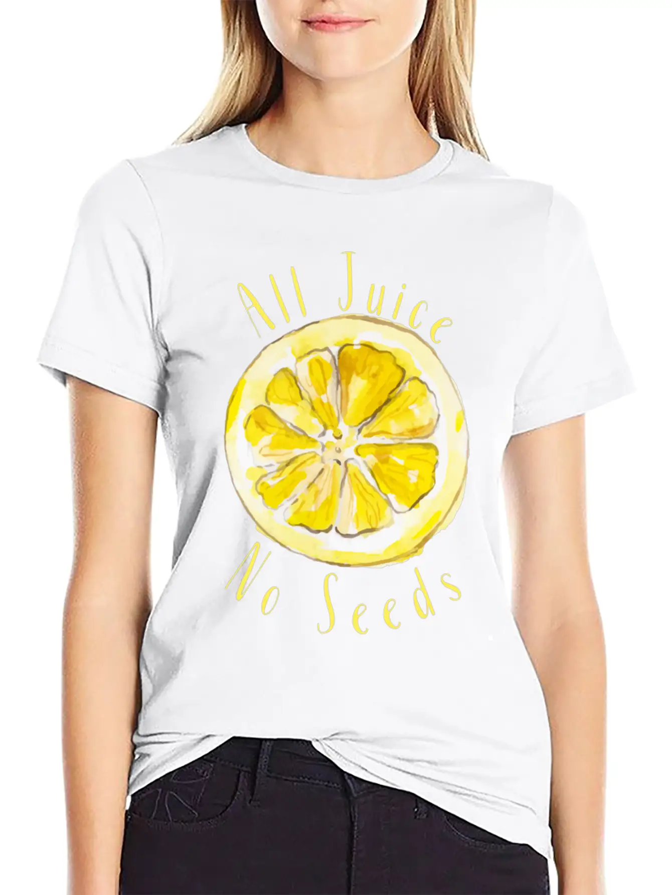 All Juice No Seeds Classic Cotton Tee – Unisex Comfort For Any Season