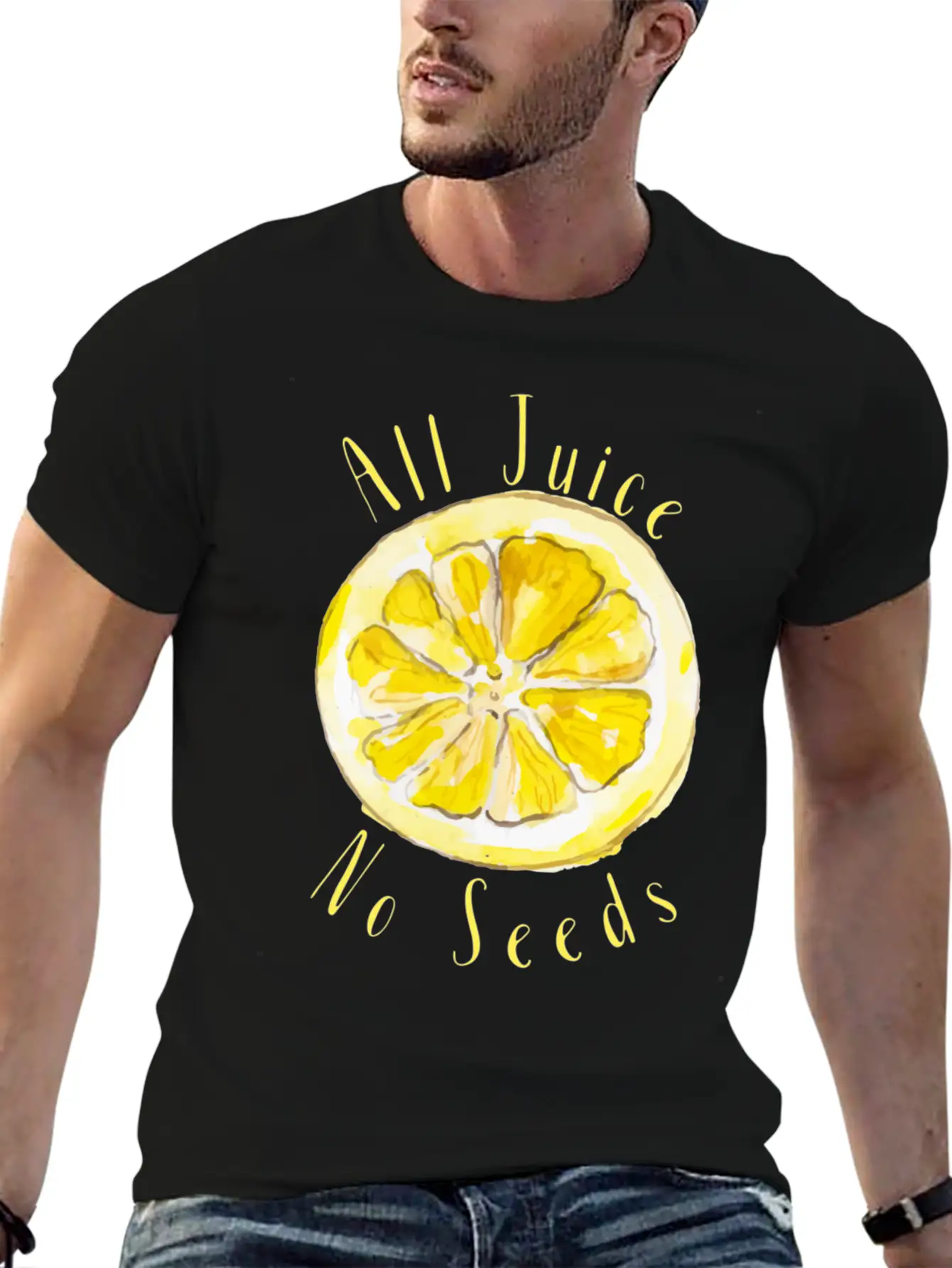 All Juice No Seeds Classic Cotton Tee – Unisex Comfort For Any Season