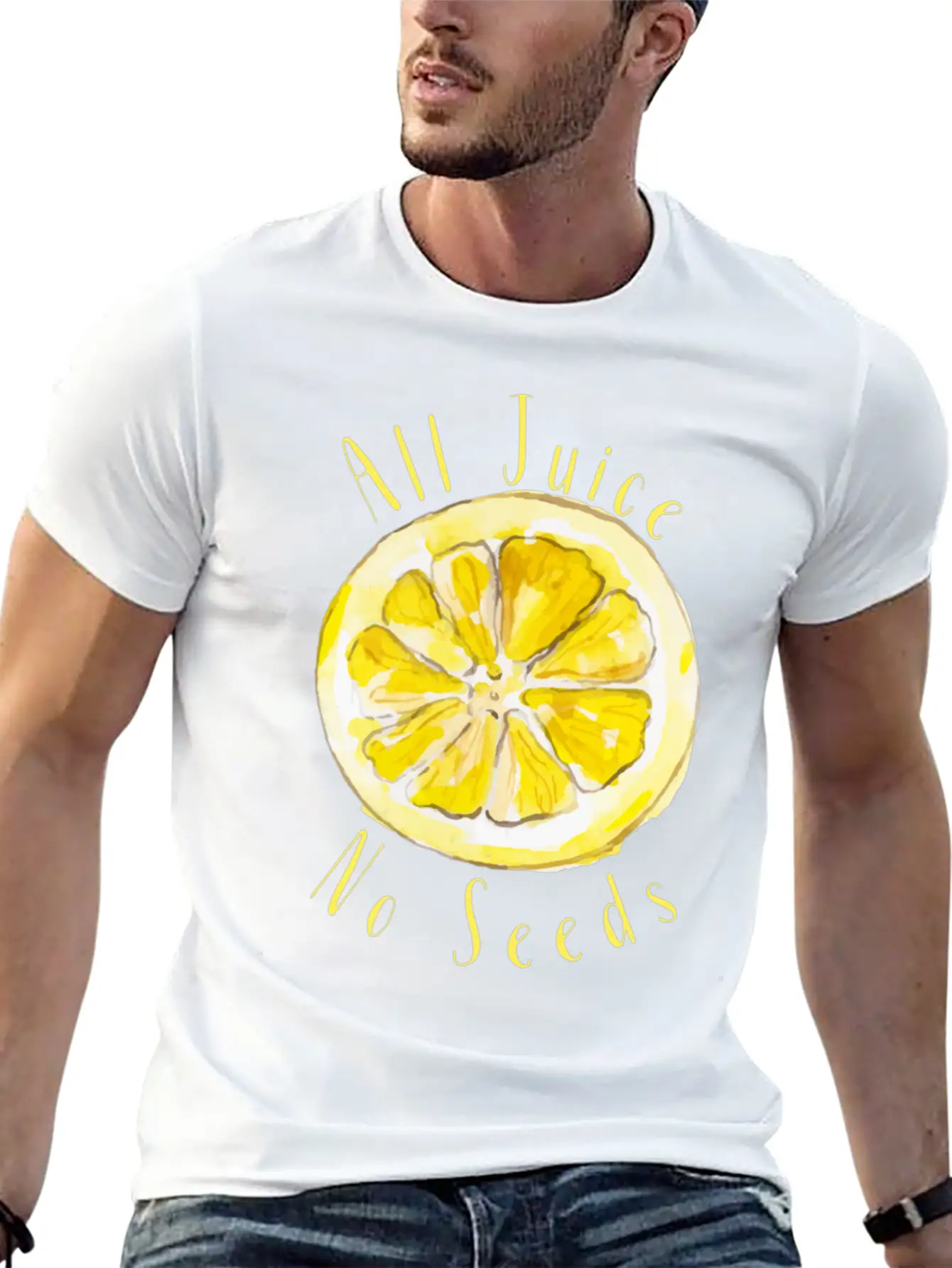 All Juice No Seeds Classic Cotton Tee – Unisex Comfort For Any Season