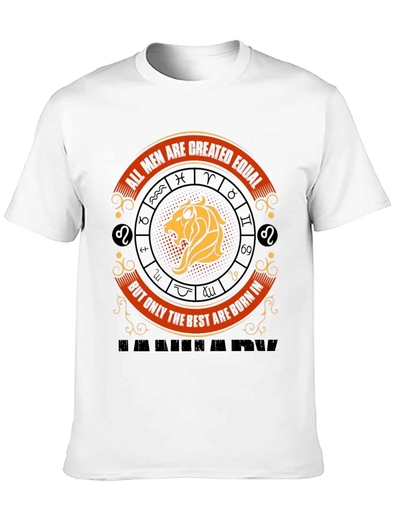 All Men Are Created Equal But Only The Best Are Classic Crew Neck Graphic Tee – Everyday Minimal Look