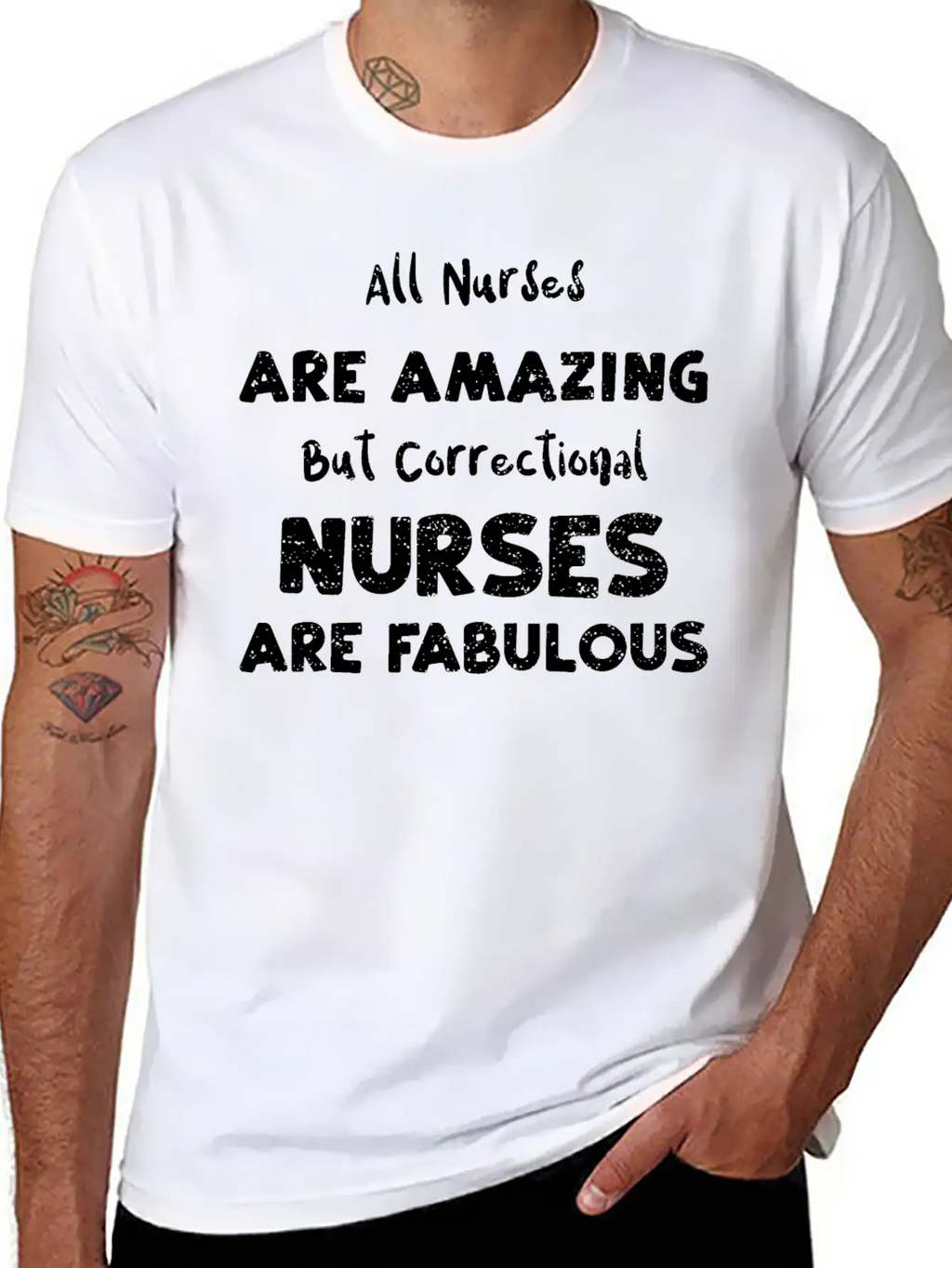 All Nurses Are Amazing But Corre... Breathable Soft Cotton T-Shirt – Timeless Casual Look