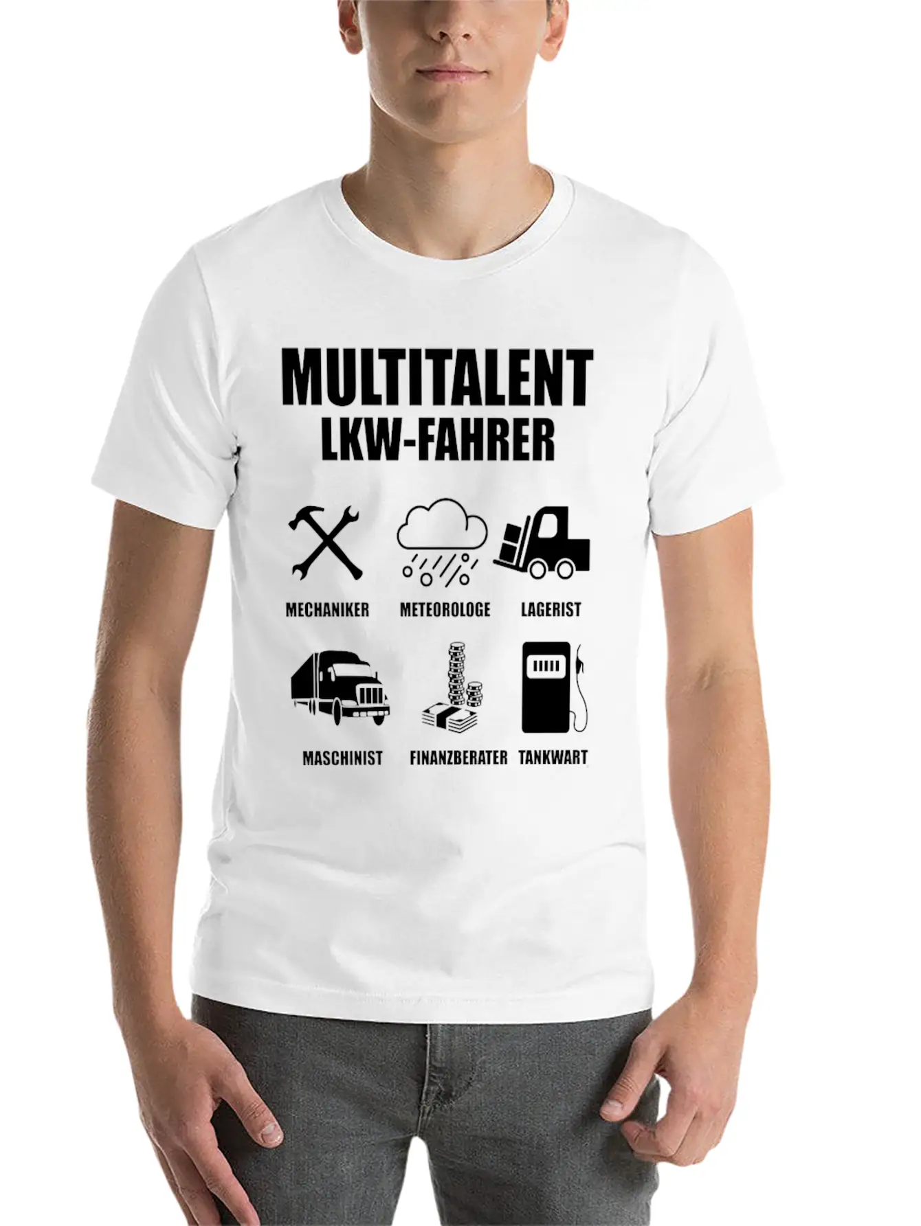 All-rounder Truck Driver Gift Timeless Short Sleeve Tee – Comfy And Minimalist Design