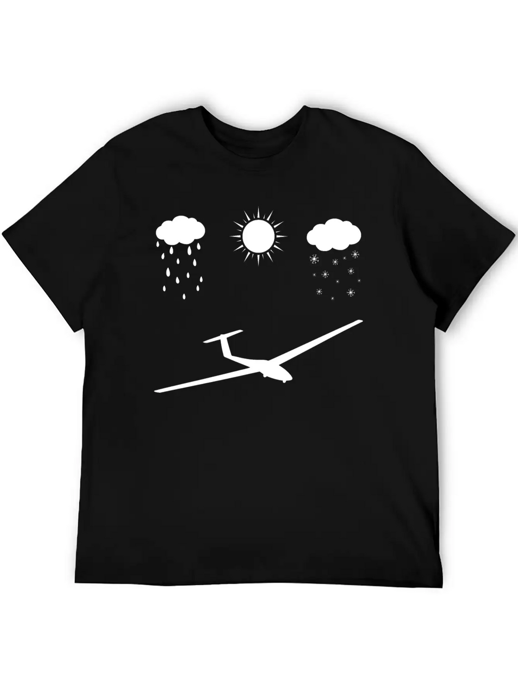 All Seasons And Sailplane - (B) Basic Graphic T-Shirt – Daily Comfort In Soft Cotton