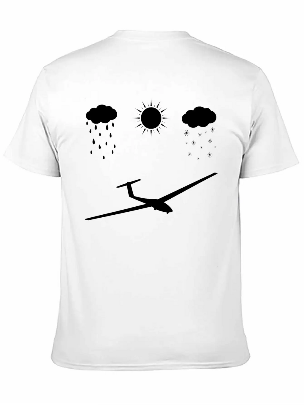 All Seasons And Sailplane - (B) Basic Graphic T-Shirt – Daily Comfort In Soft Cotton