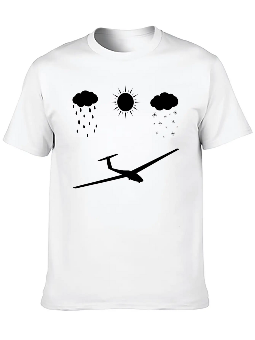 All Seasons And Sailplane - (B) Basic Graphic T-Shirt – Daily Comfort In Soft Cotton