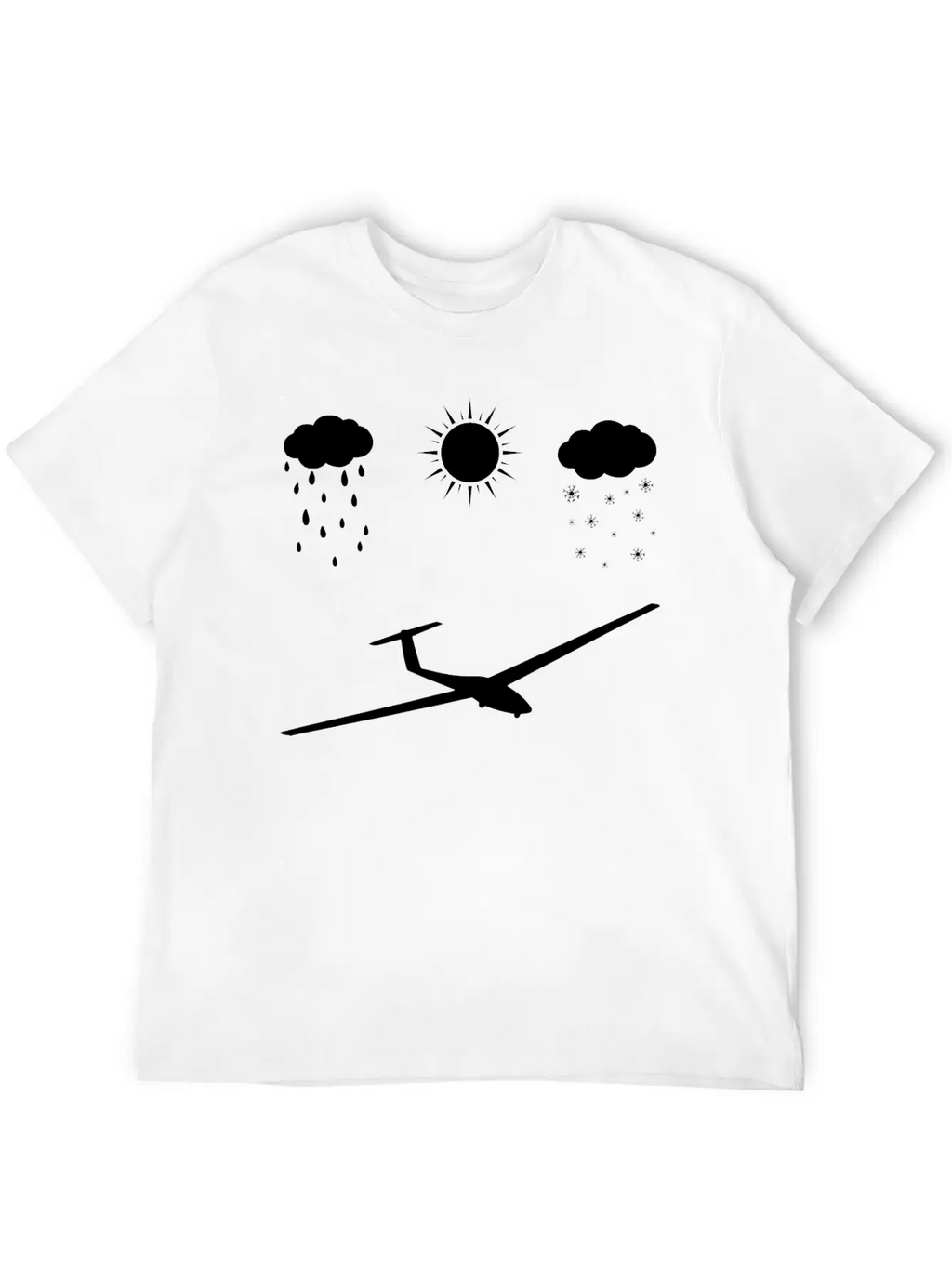 All Seasons And Sailplane - (B) Basic Graphic T-Shirt – Daily Comfort In Soft Cotton