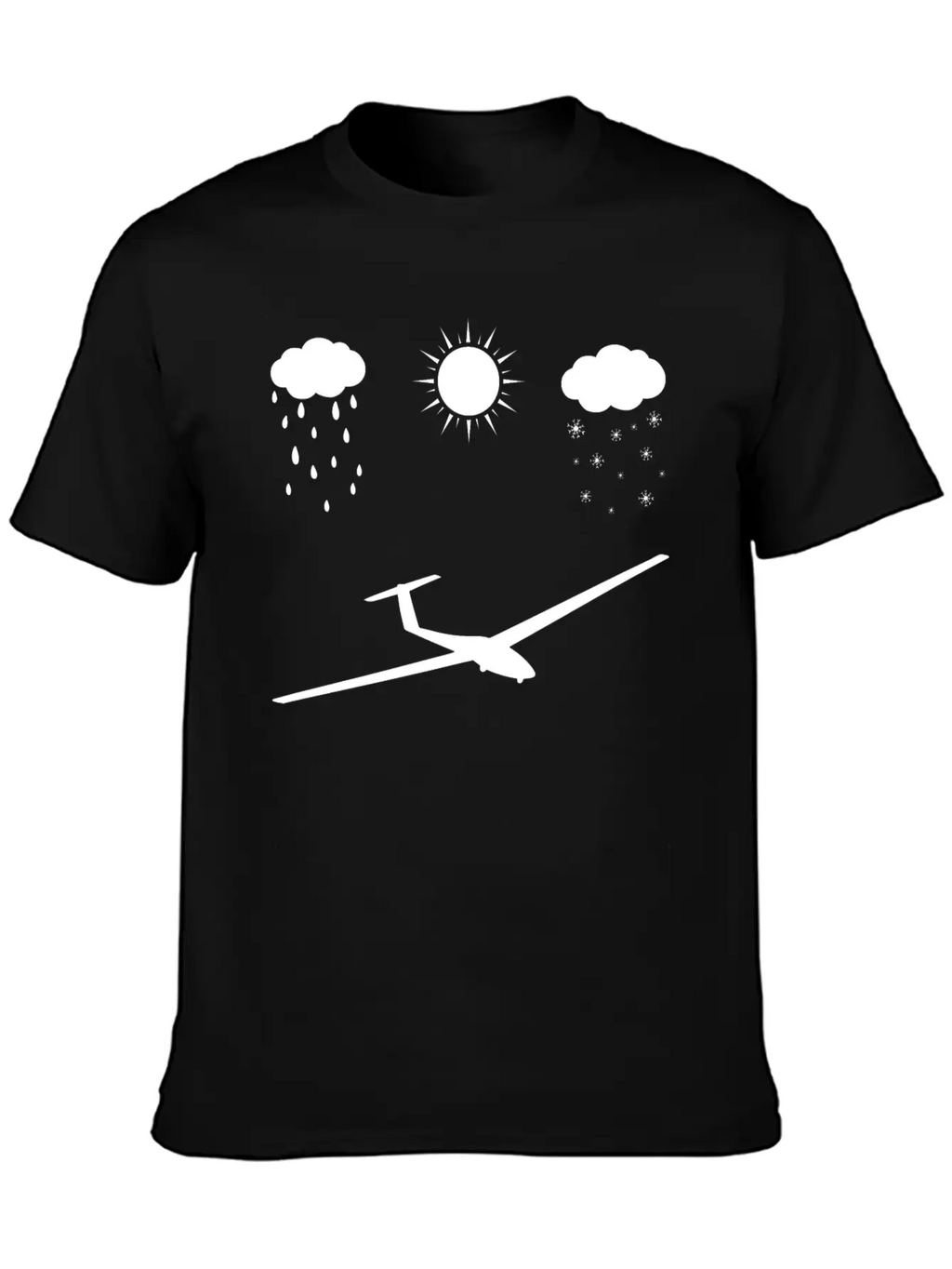 All Seasons And Sailplane - (B) Basic Graphic T-Shirt – Daily Comfort In Soft Cotton