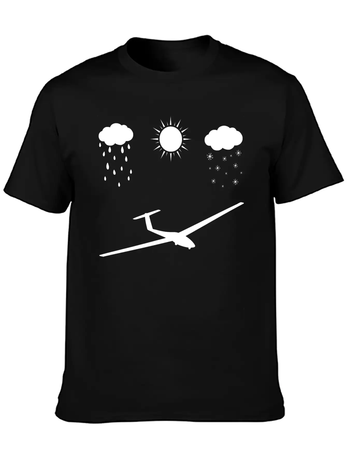 All Seasons And Sailplane - (B) Basic Graphic T-Shirt – Daily Comfort In Soft Cotton