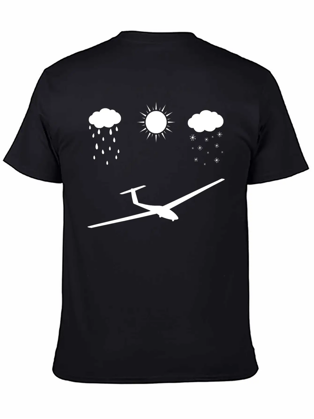 All Seasons And Sailplane - (B) Basic Graphic T-Shirt – Daily Comfort In Soft Cotton
