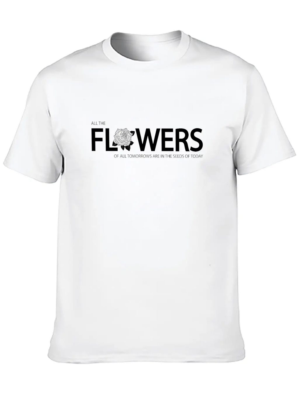 All The Flowers Breathable Soft Cotton T-Shirt – Timeless Casual Look