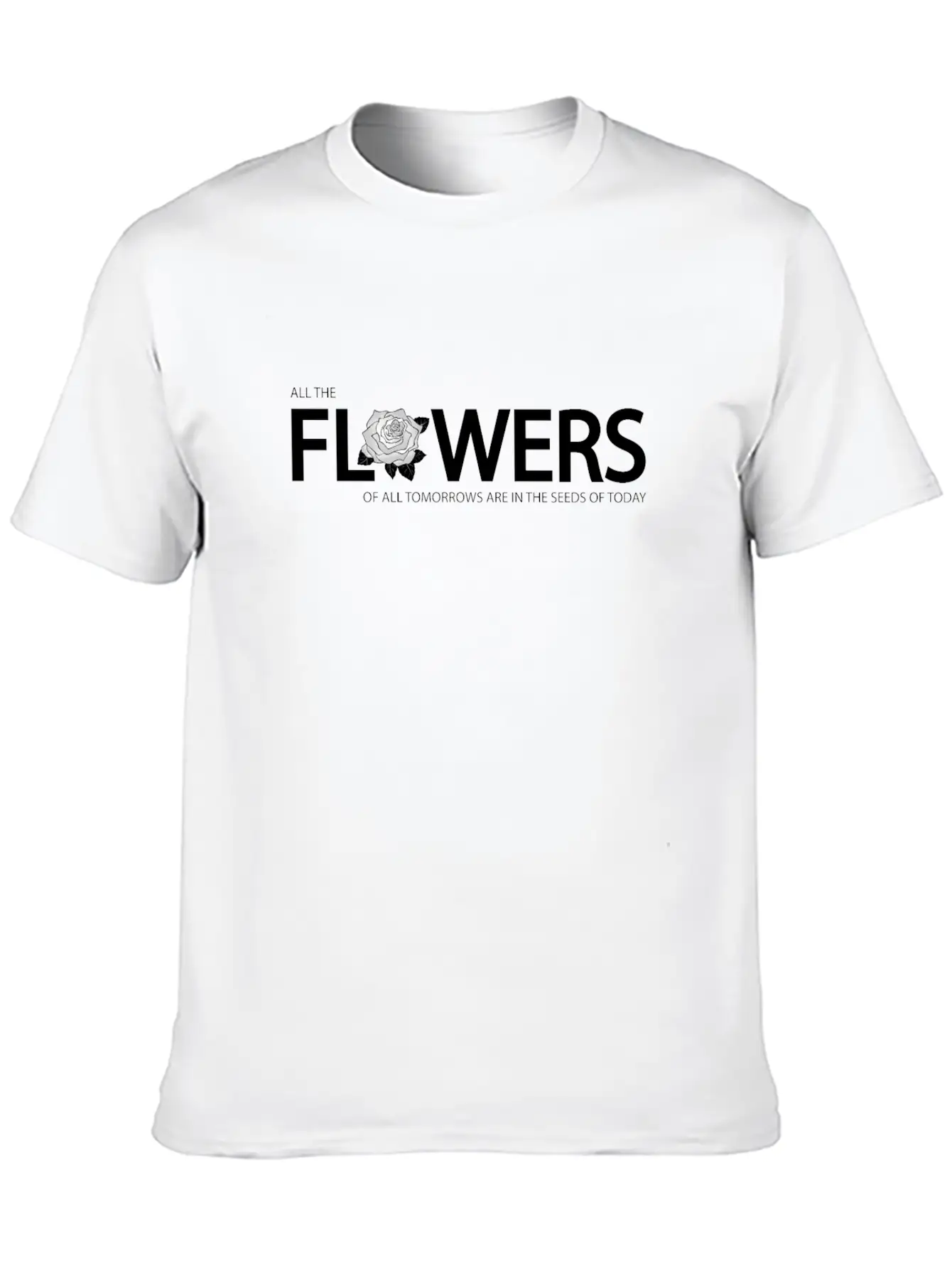 All The Flowers Breathable Soft Cotton T-Shirt – Timeless Casual Look